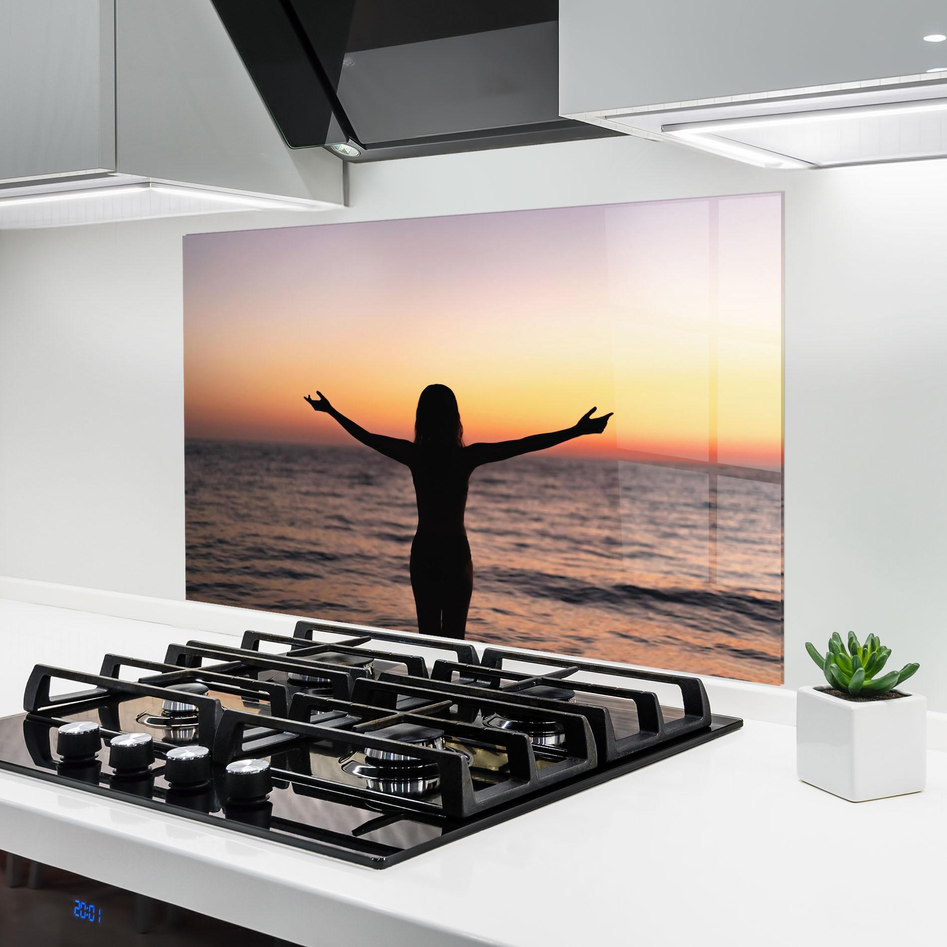 Panou Sticla Bucatarie Feeling Freedom mockup 6