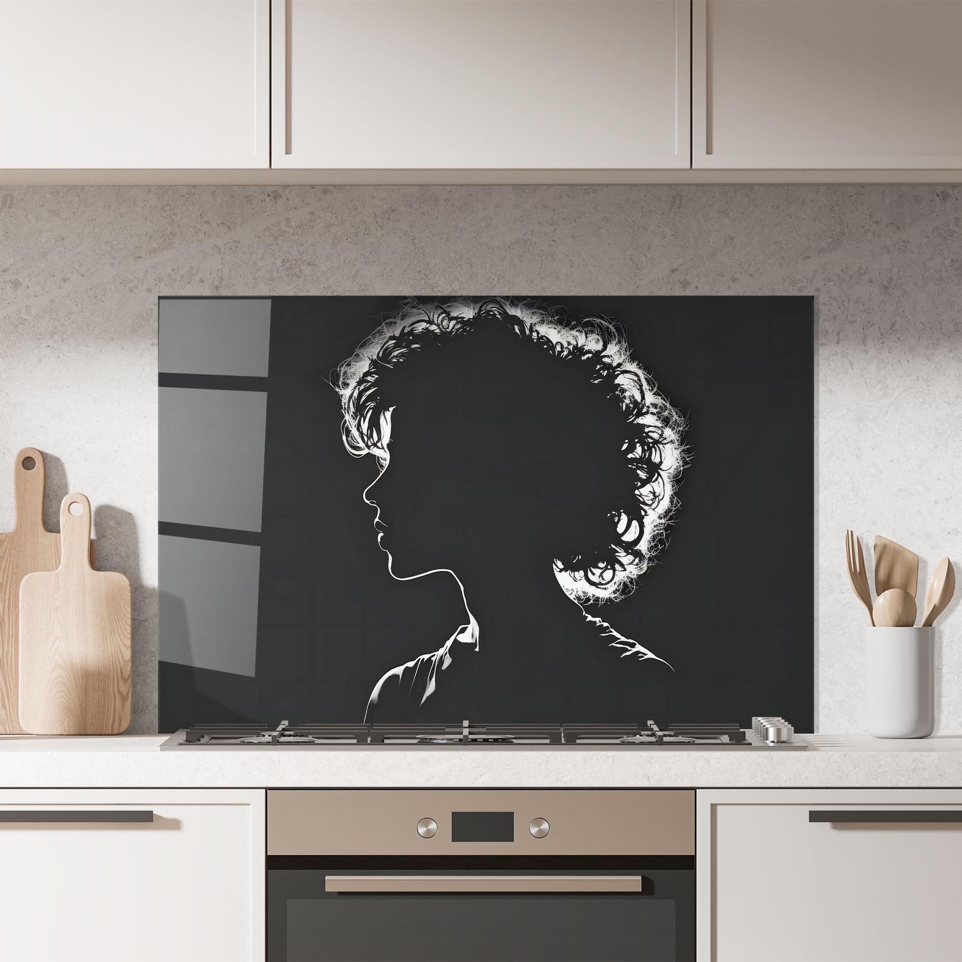 Panou Sticla Bucatarie Digital Silhouette mockup 7