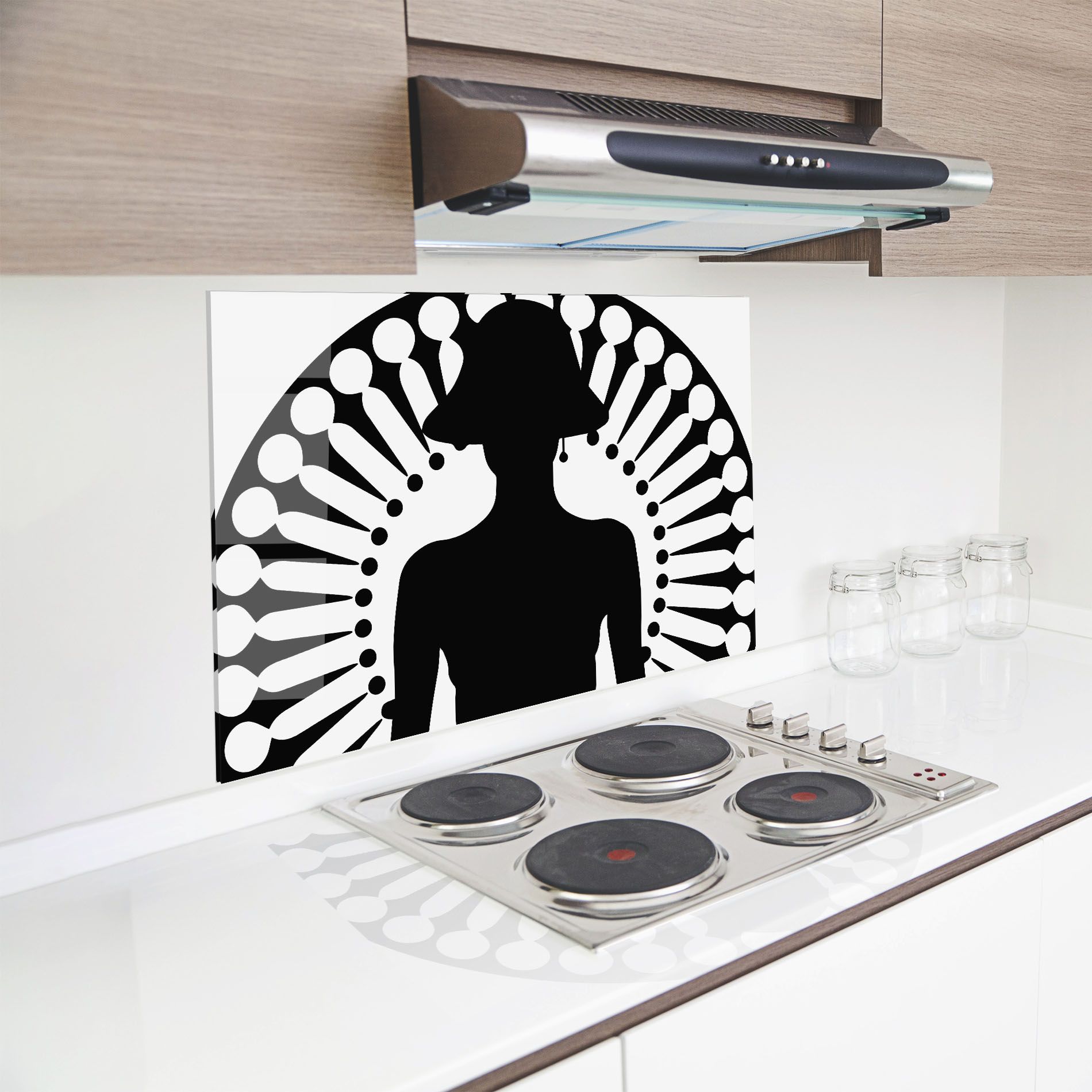Black Shilouette Lady mockup 8
