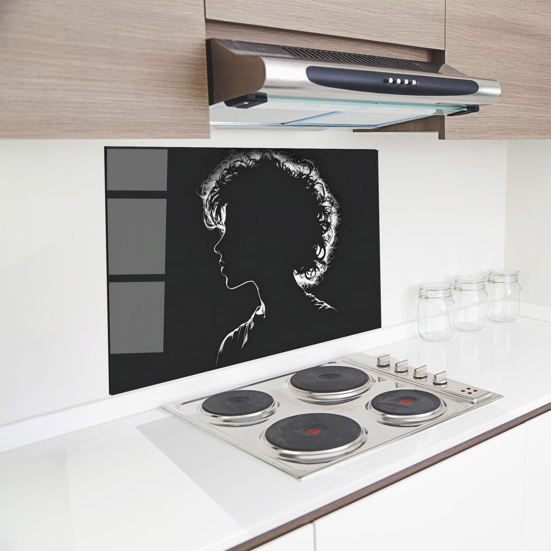 Panou Sticla Bucatarie Digital Silhouette mockup 8