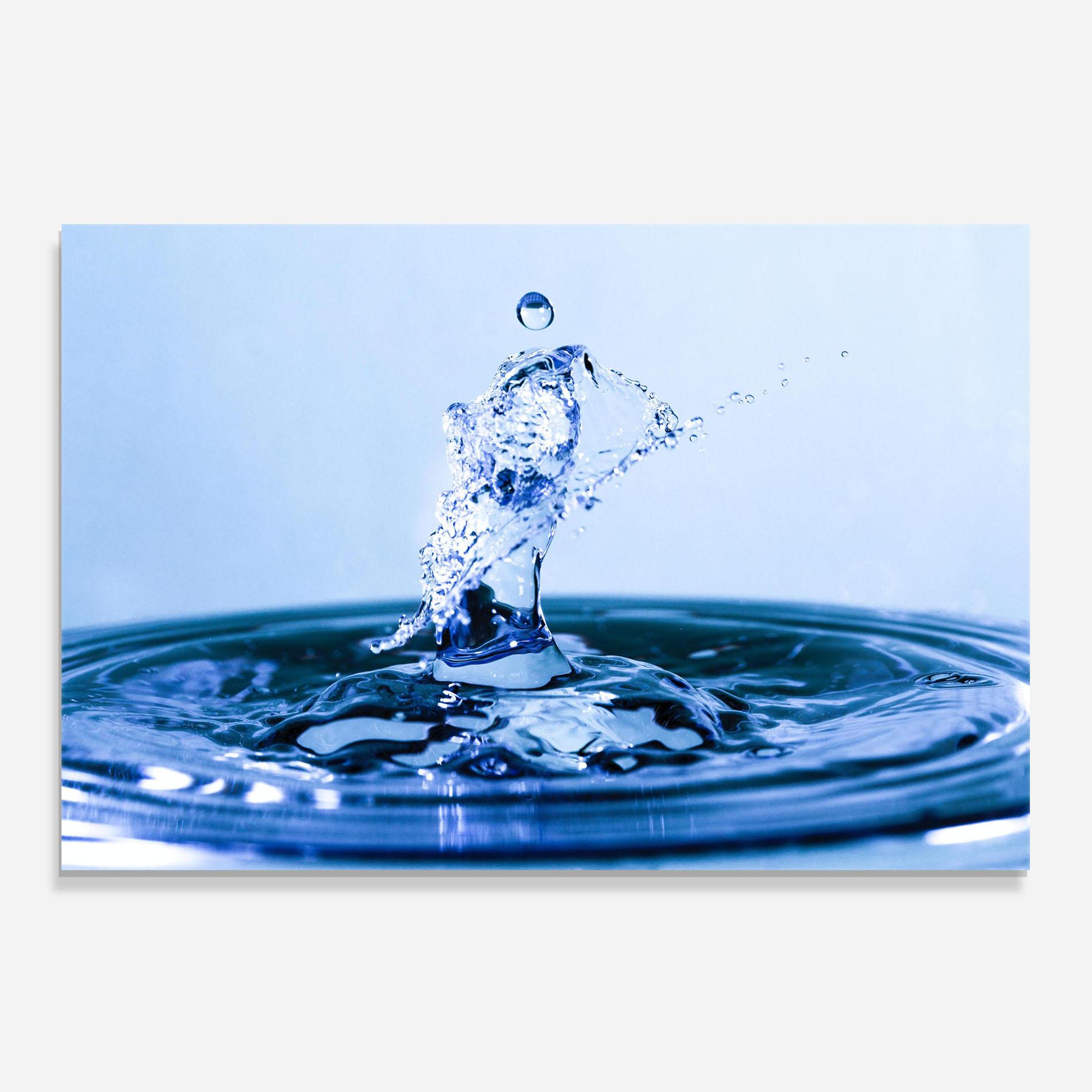 Panou Sticla Bucatarie Clear Water Splash mockup 0