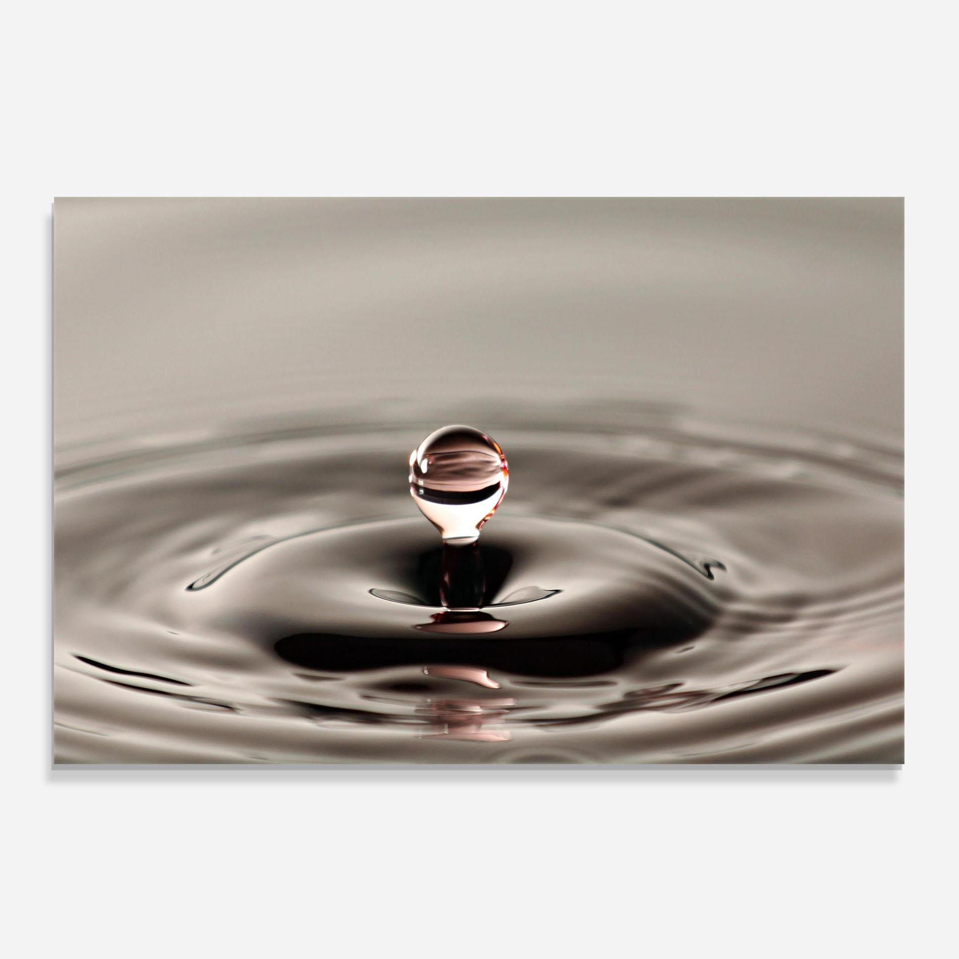 Panou Sticla Bucatarie Close Red Water Drop mockup 0