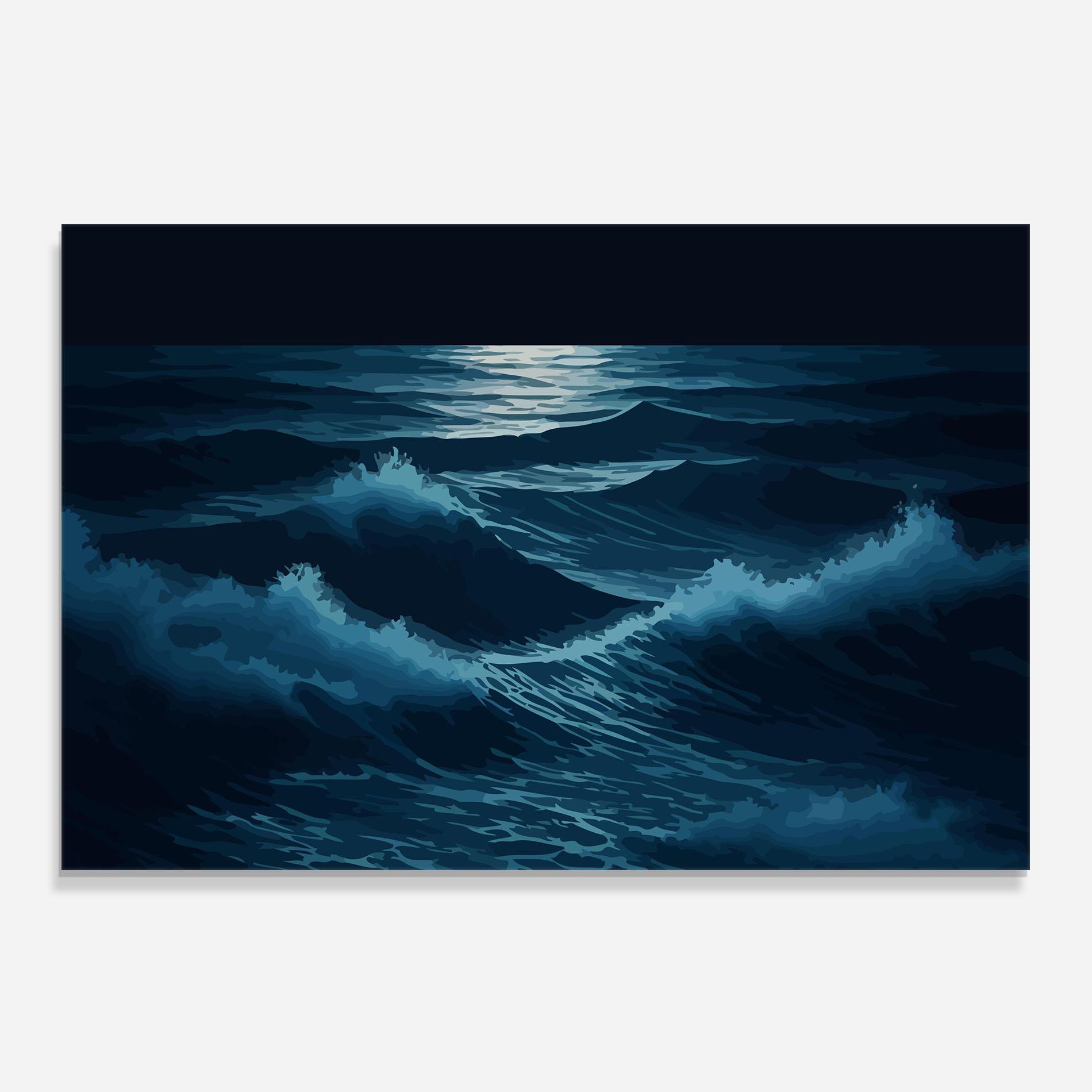 Panou Sticla Bucatarie Ocean Wave mockup 0