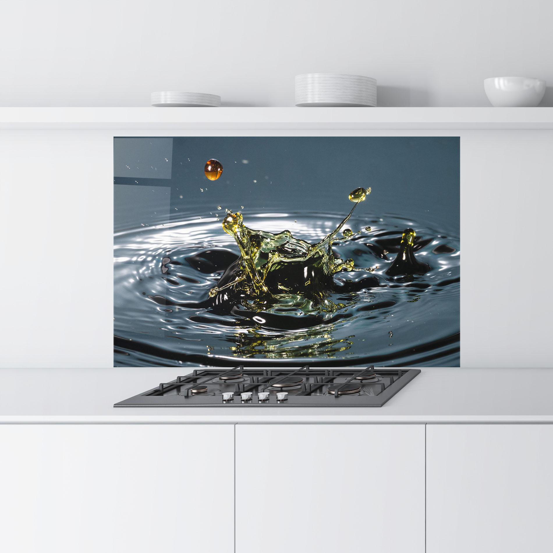 Panou Sticla Bucatarie Beautiful Life Water mockup 9