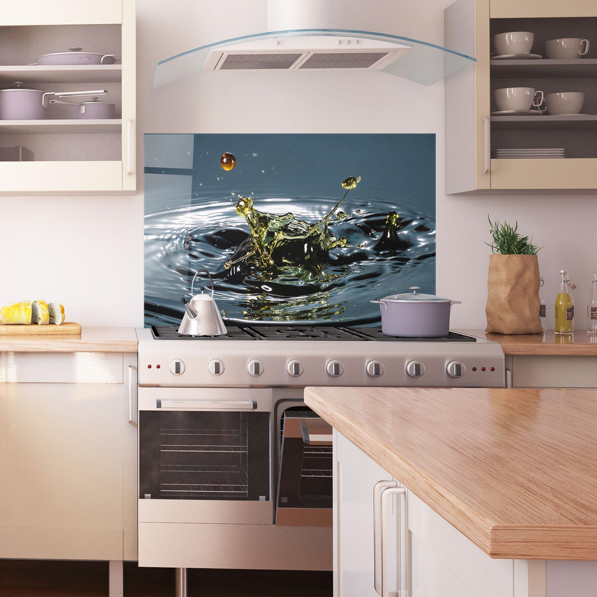 Panou Sticla Bucatarie Beautiful Life Water mockup 1