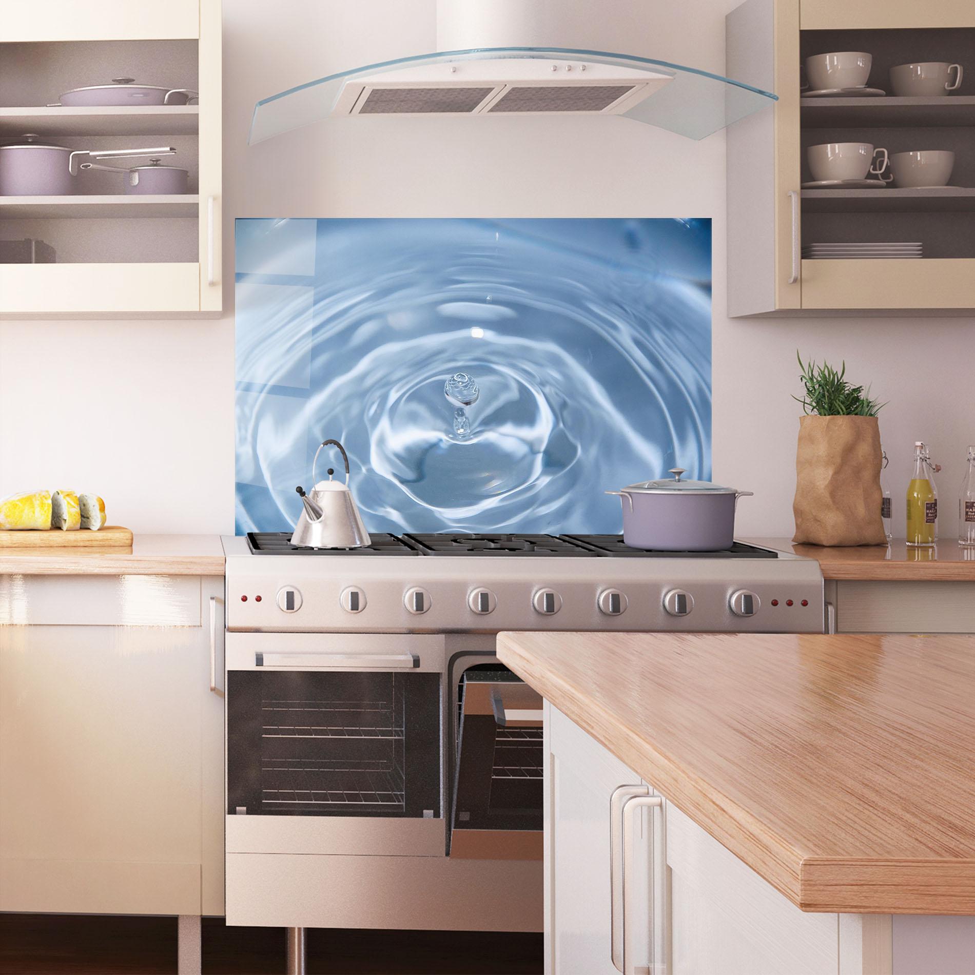 Panou Sticla Bucatarie Clean Water mockup 1