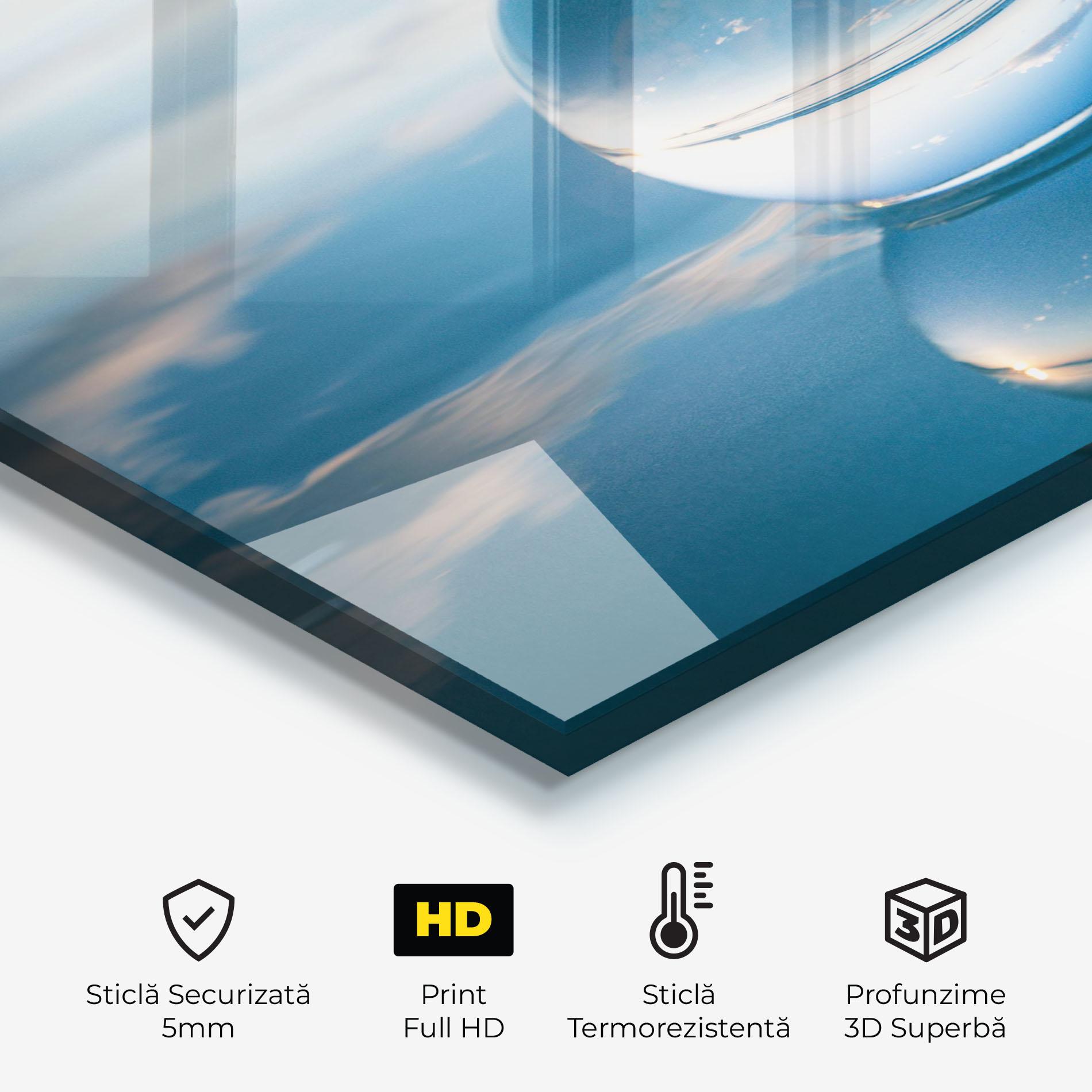 Panou Sticla Bucatarie Crystal Ball Reflecting mockup 2