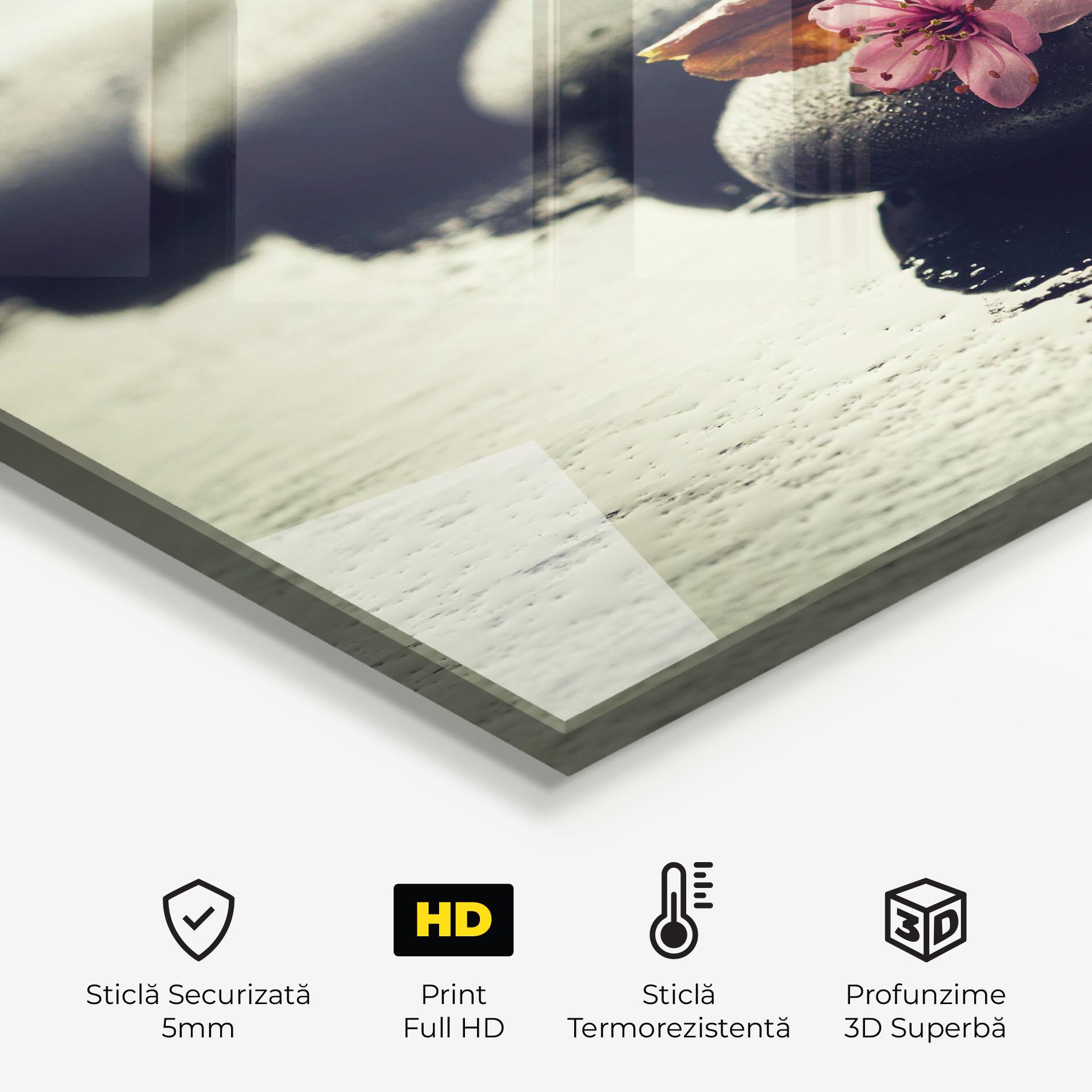 Panou Sticla Bucatarie Hot Spa Flowers mockup 2