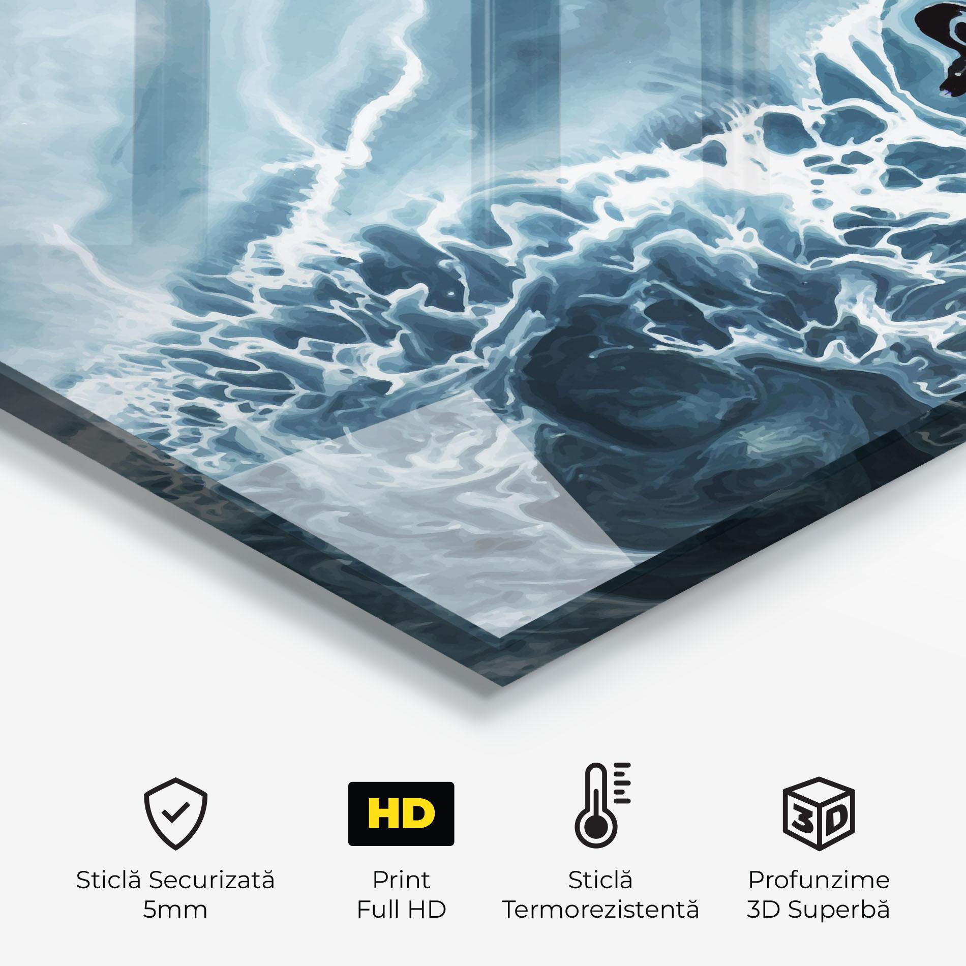 Panou Sticla Bucatarie Light Blue Ocean mockup 2