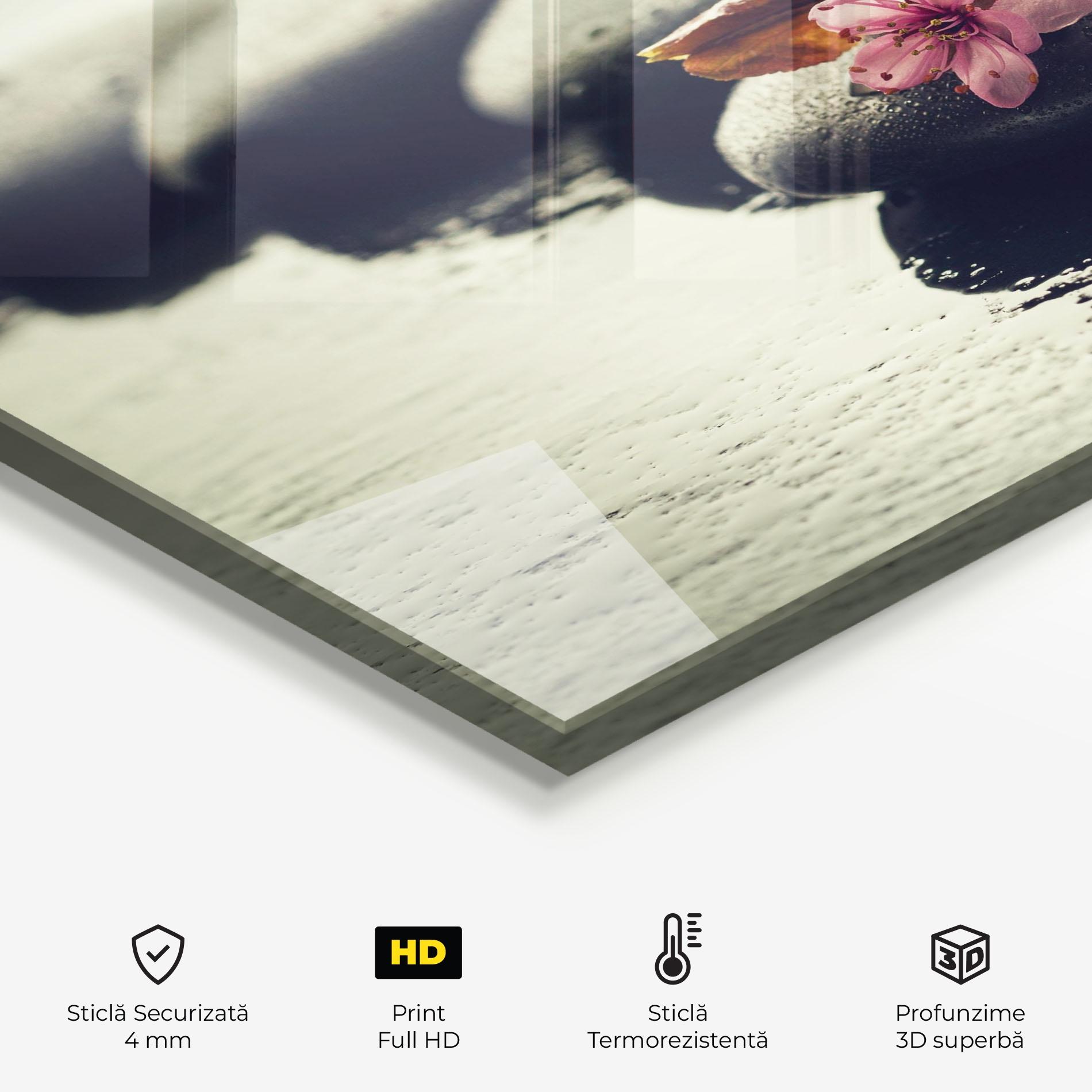 Panou Sticla Bucatarie Hot Spa Flowers mockup 2