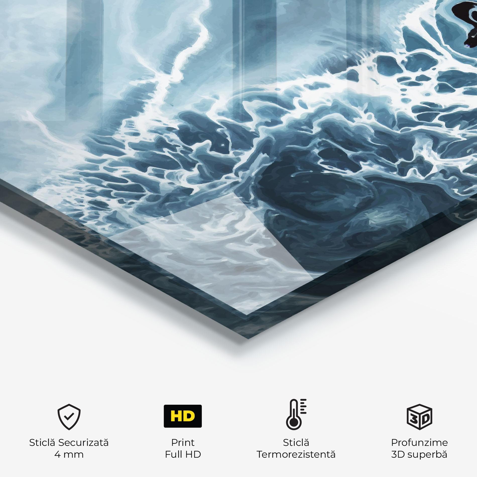 Panou Sticla Bucatarie Light Blue Ocean mockup 2