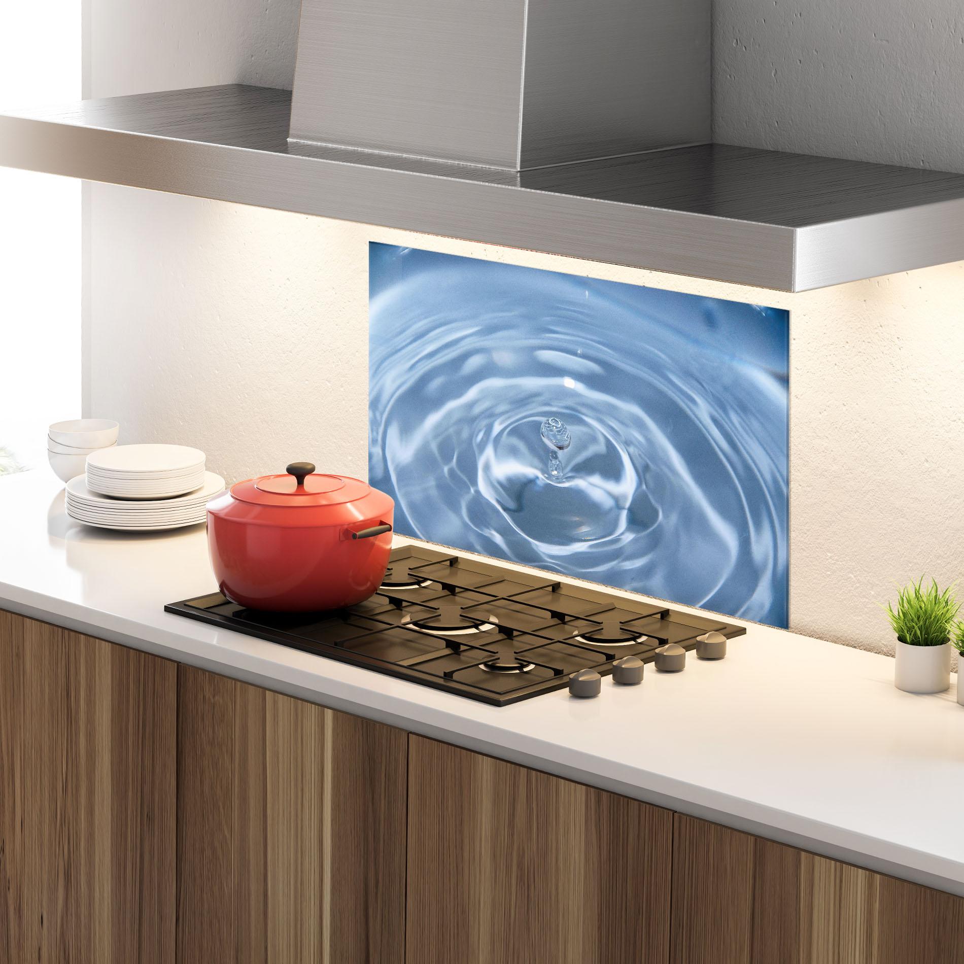 Panou Sticla Bucatarie Clean Water mockup 4