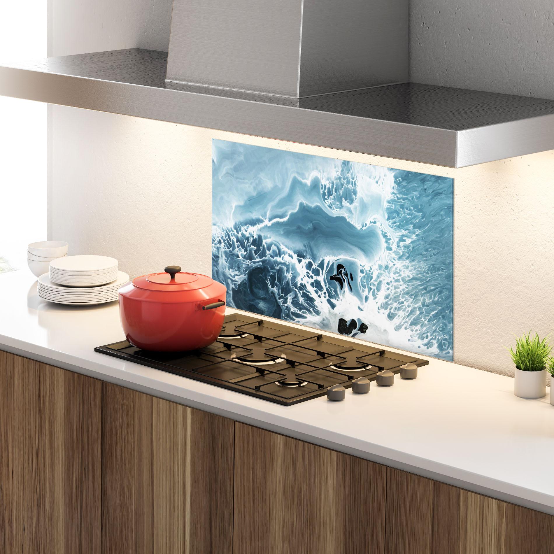 Panou Sticla Bucatarie Light Blue Ocean mockup 4