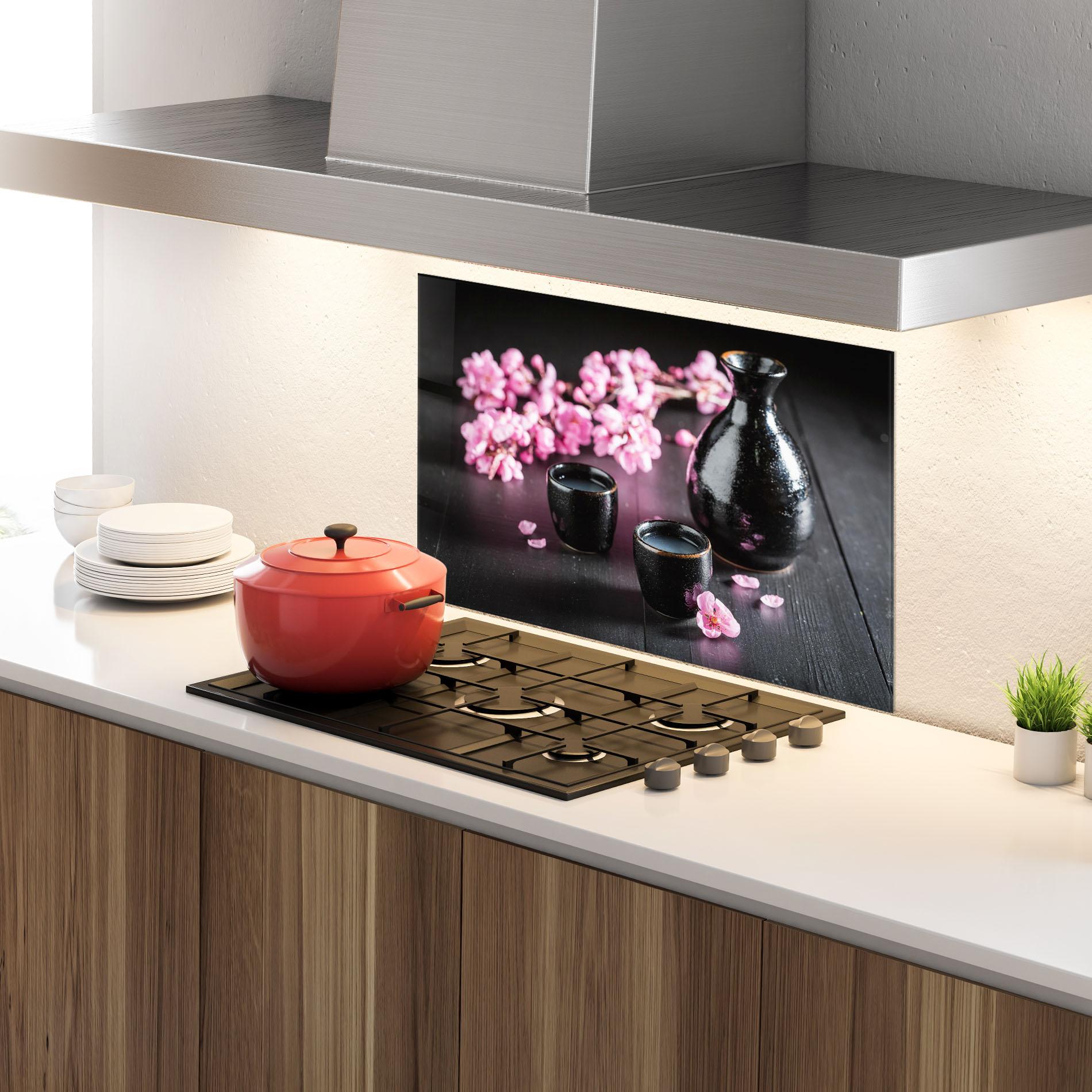 Panou Sticla Bucatarie Pink Drink Cup mockup 4