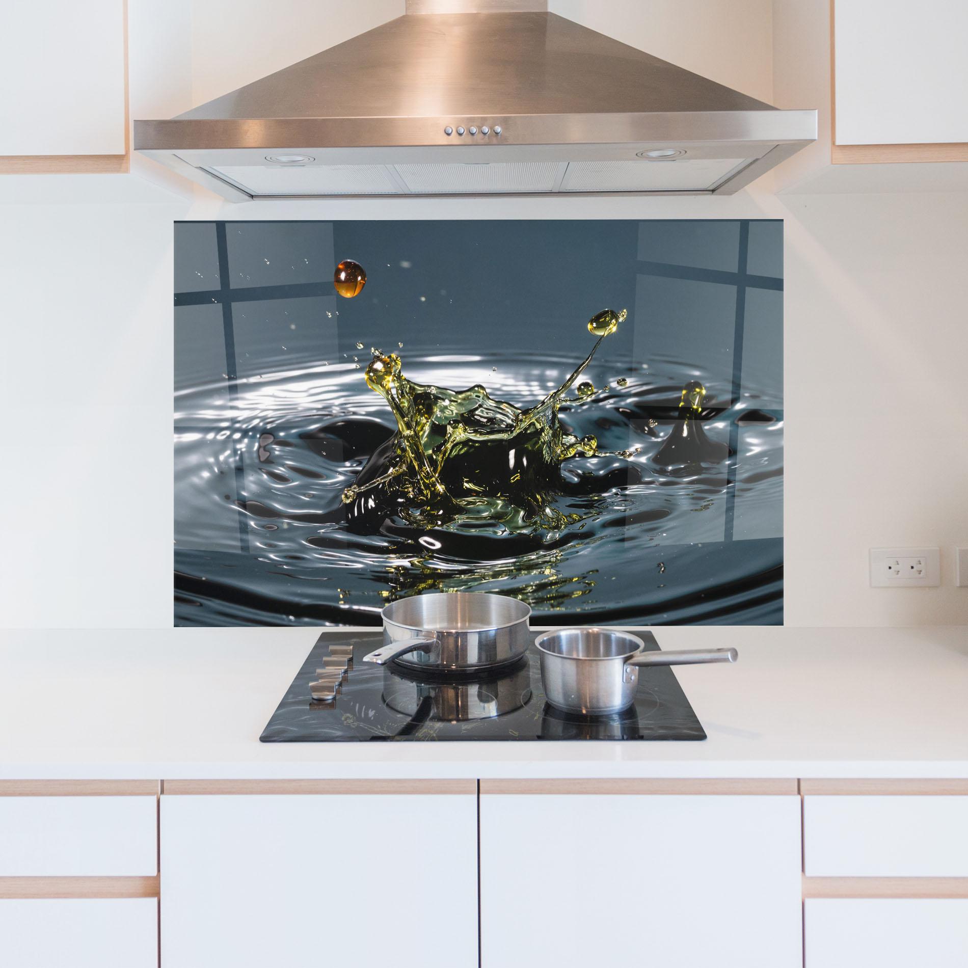 Panou Sticla Bucatarie Beautiful Life Water mockup 5