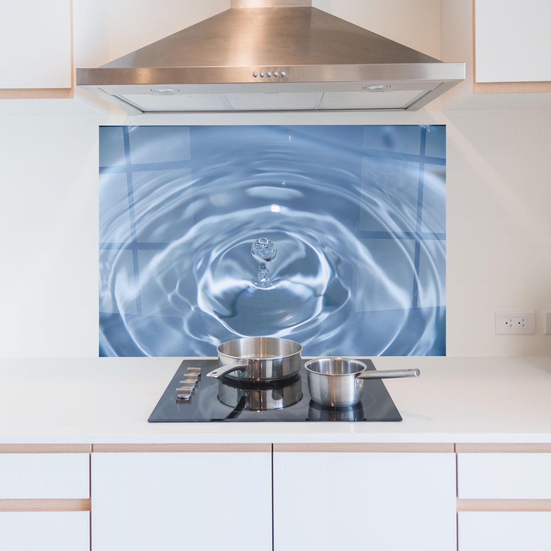 Panou Sticla Bucatarie Clean Water mockup 5