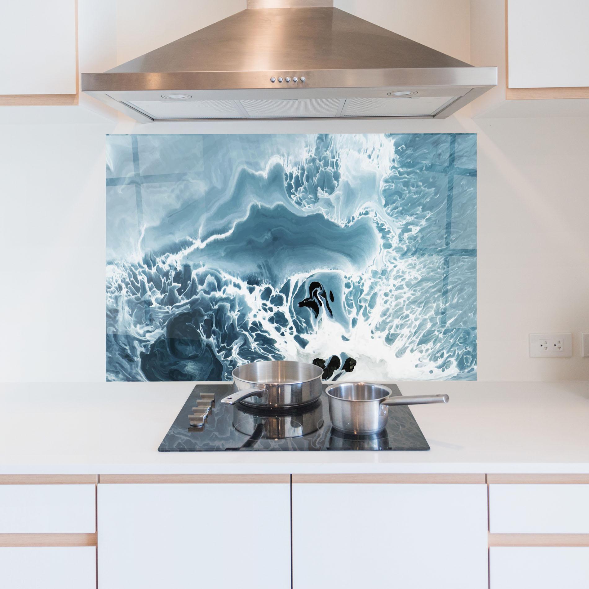 Panou Sticla Bucatarie Light Blue Ocean mockup 5