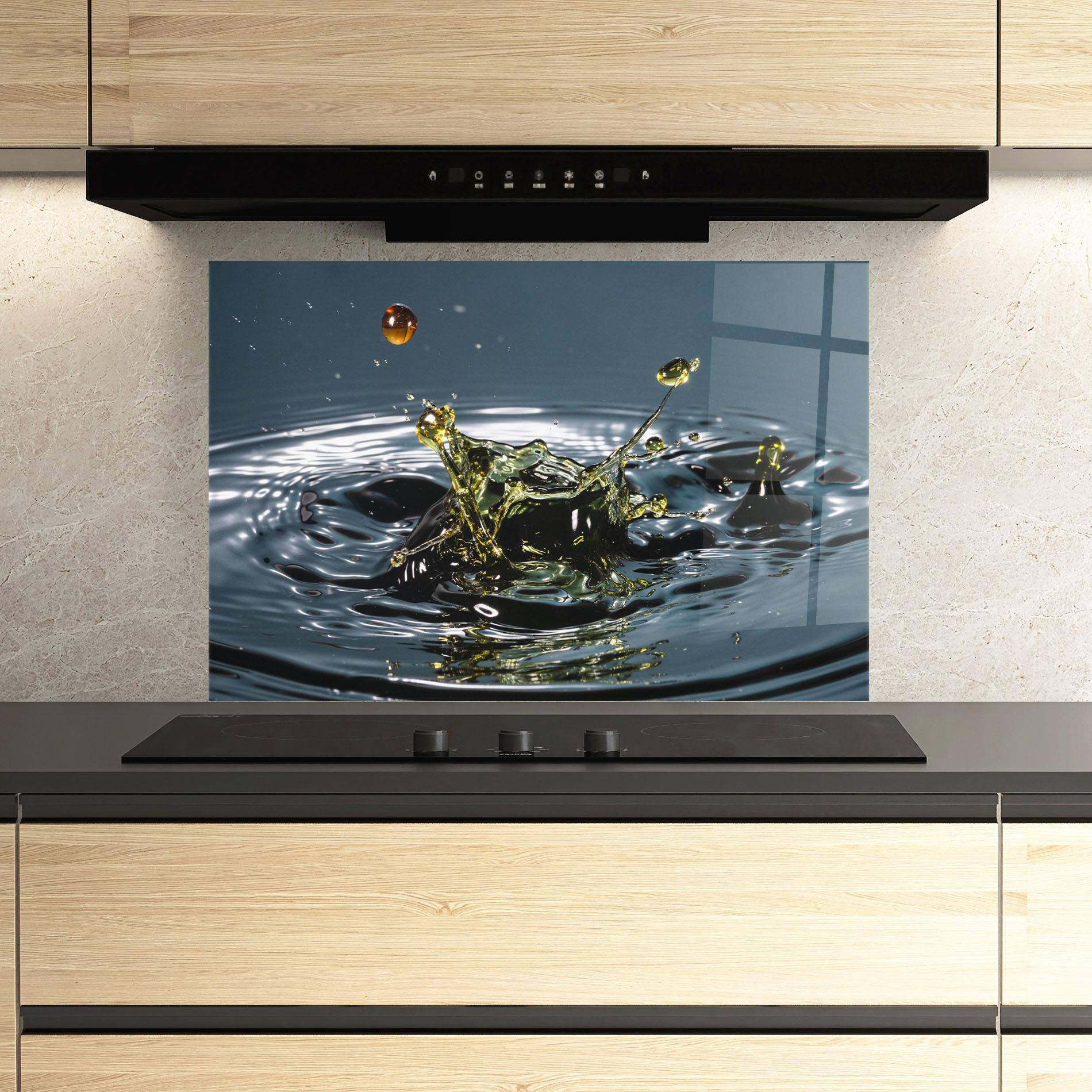 Panou Sticla Bucatarie Beautiful Life Water mockup 3