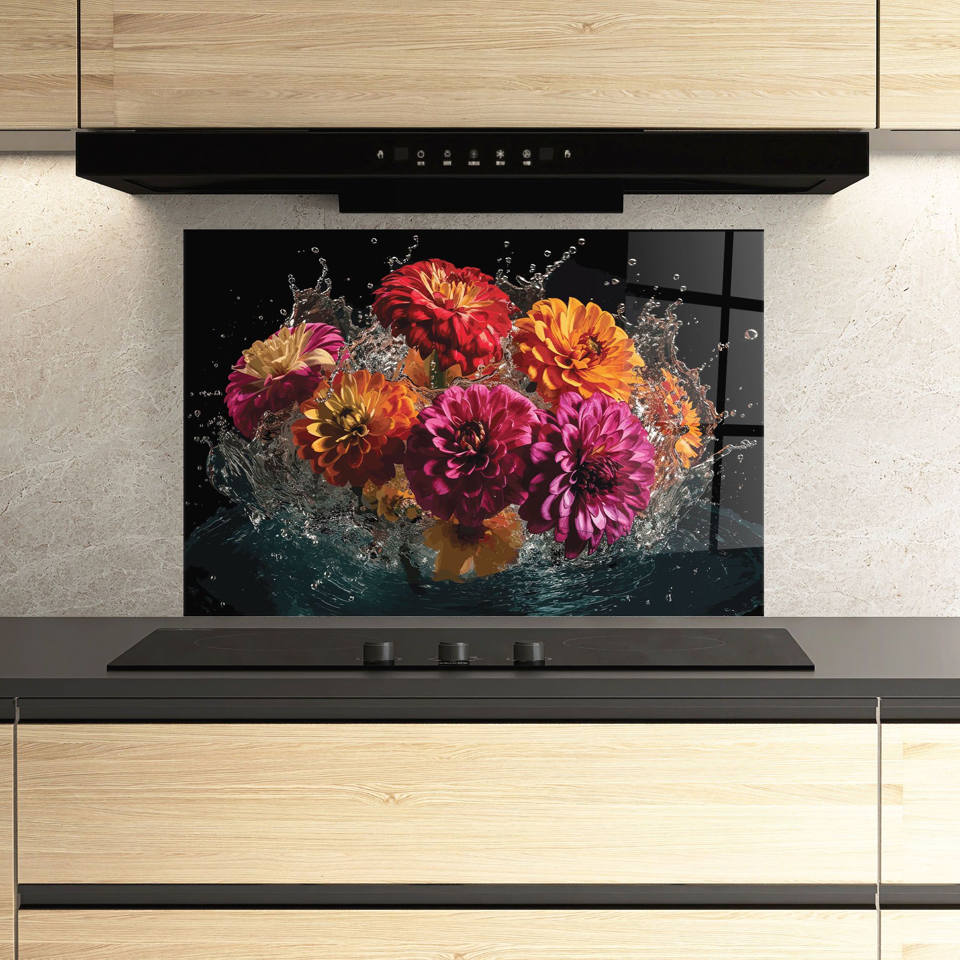 Flower Water Splash mockup 3