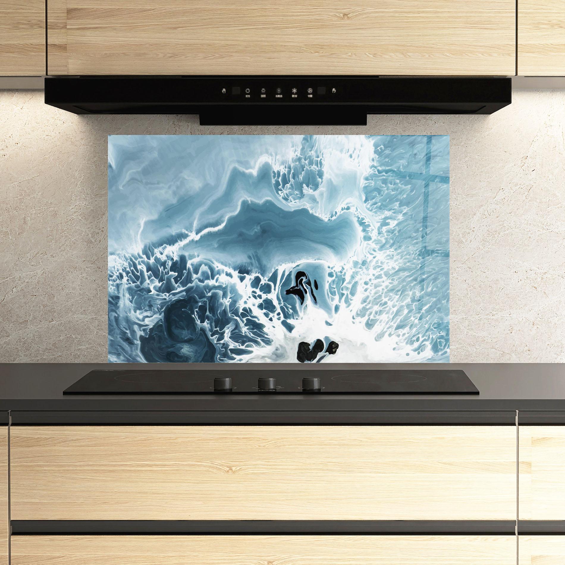 Panou Sticla Bucatarie Light Blue Ocean mockup 3