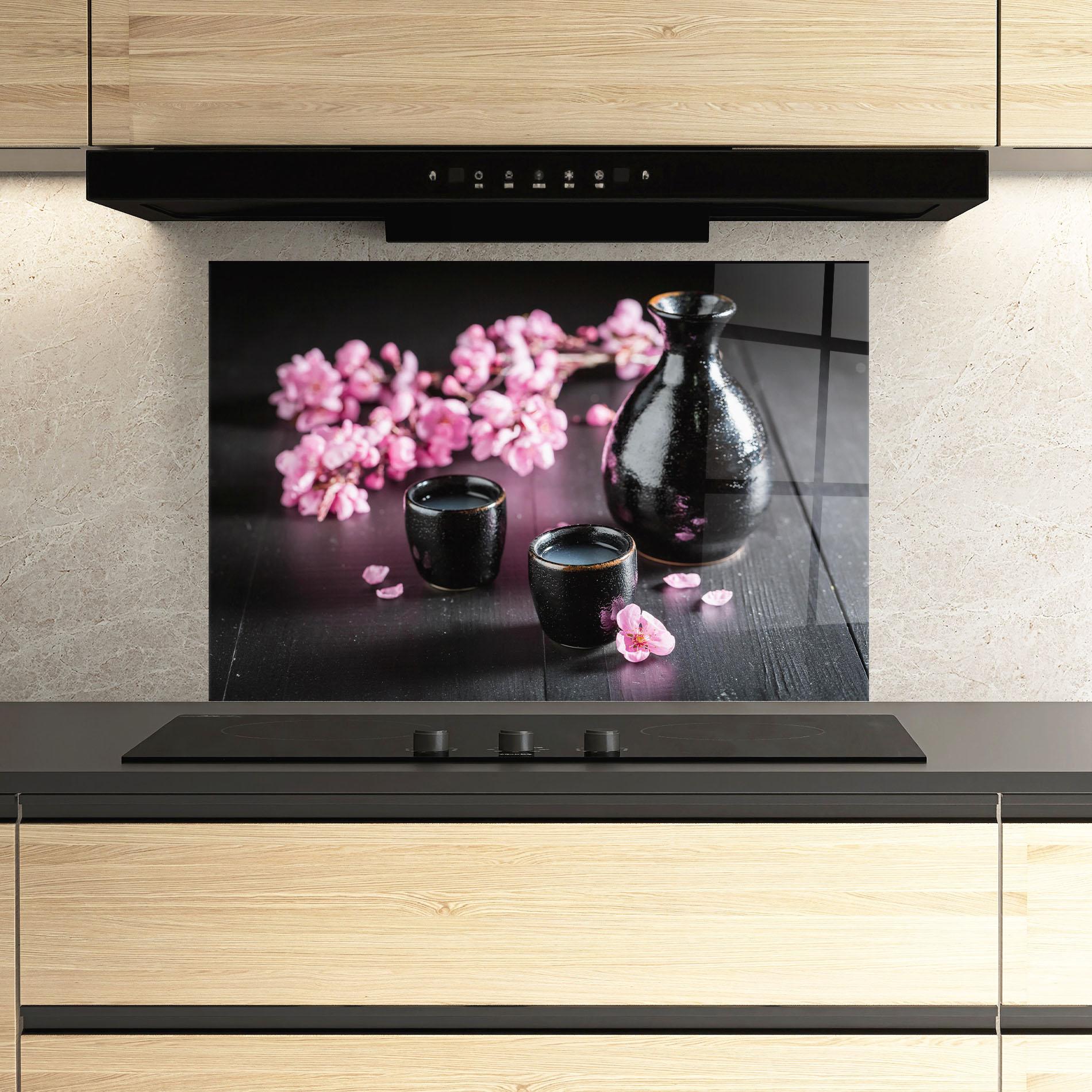 Panou Sticla Bucatarie Pink Drink Cup mockup 3