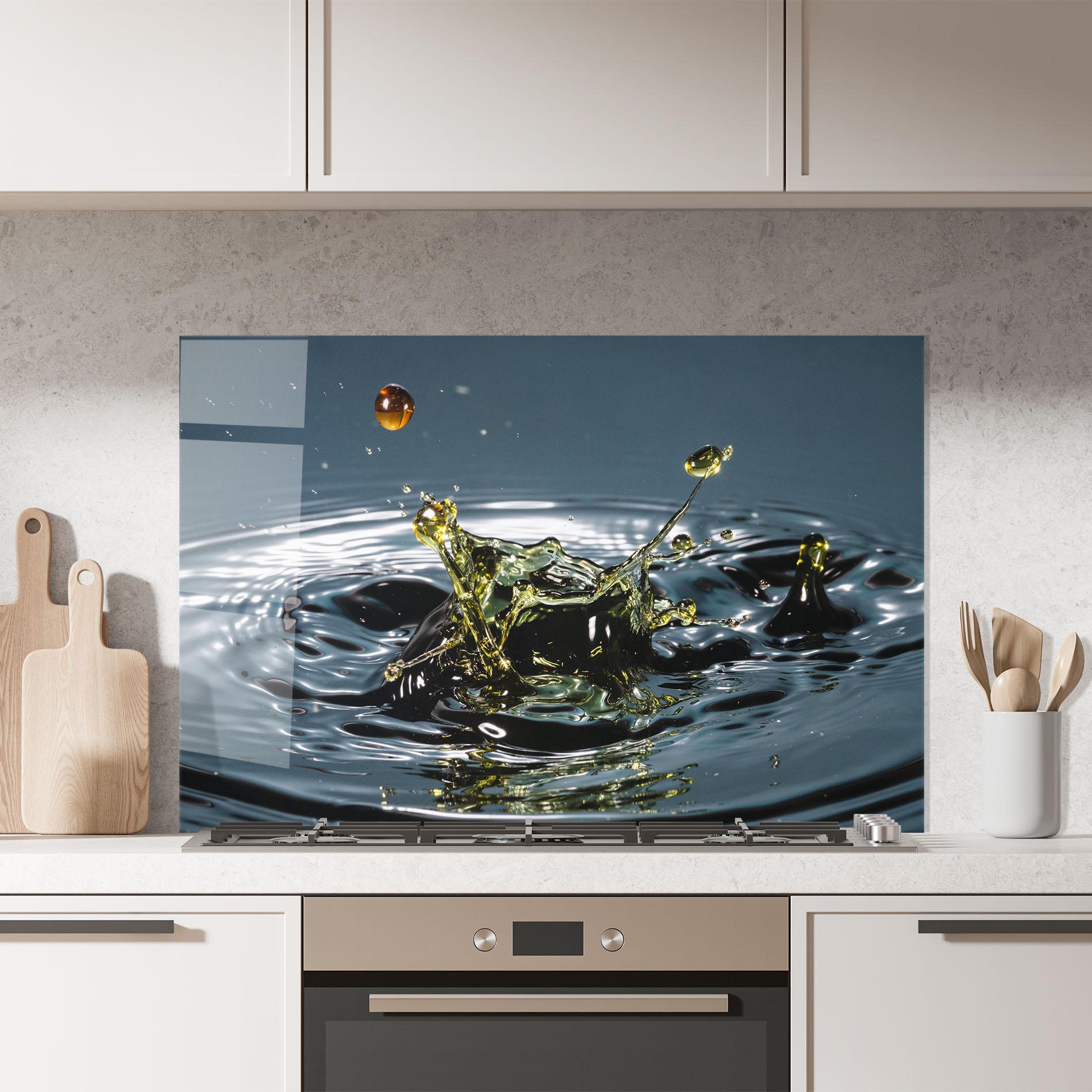 Panou Sticla Bucatarie Beautiful Life Water mockup 7