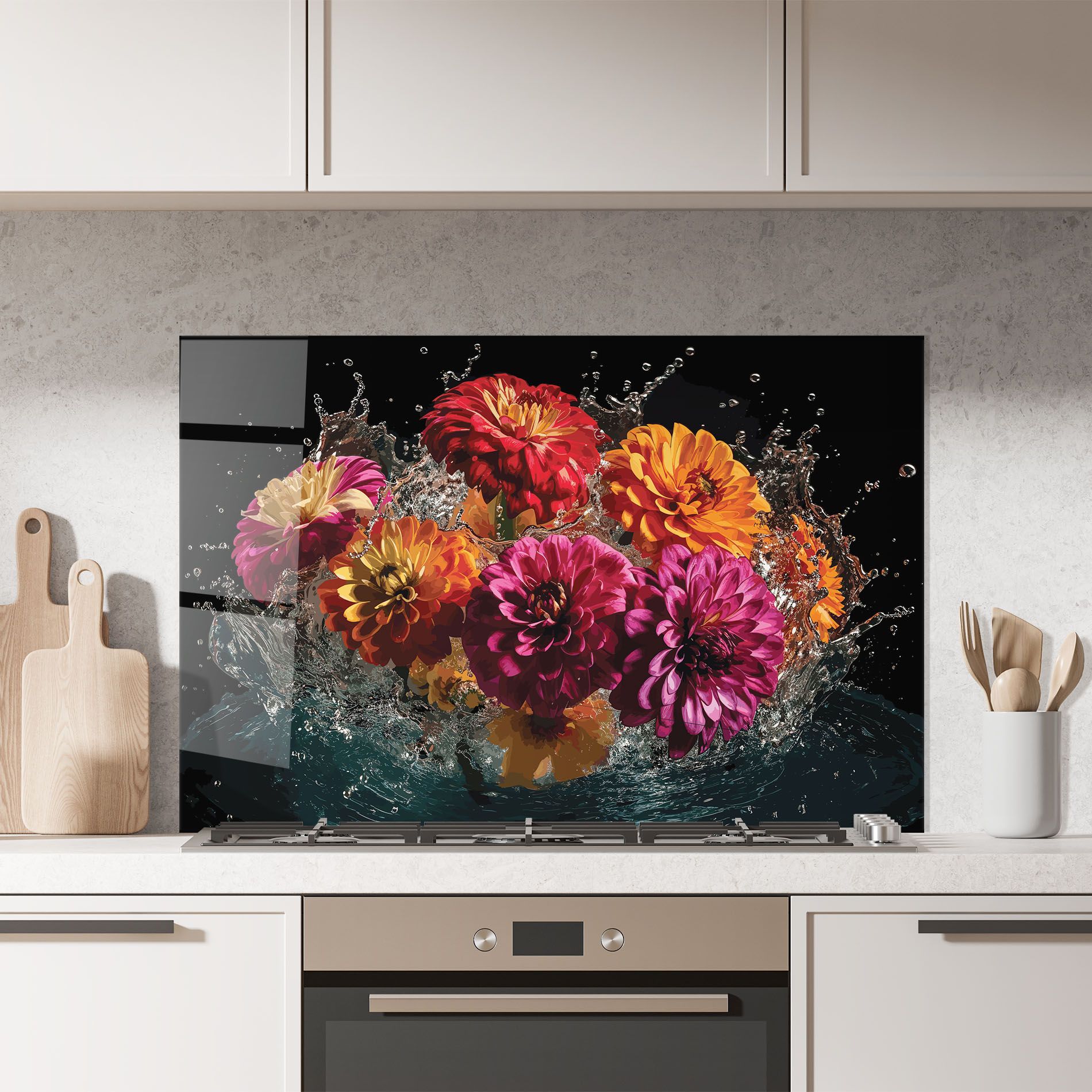 Flower Water Splash mockup 7