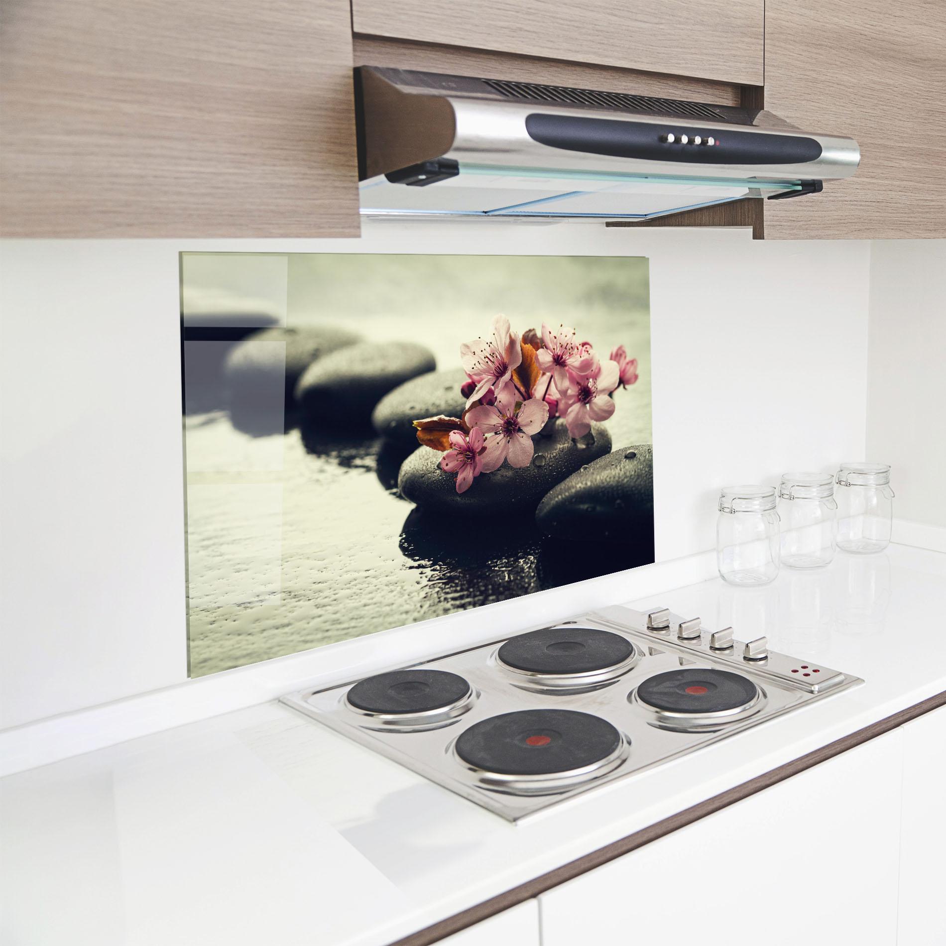 Panou Sticla Bucatarie Hot Spa Flowers mockup 8