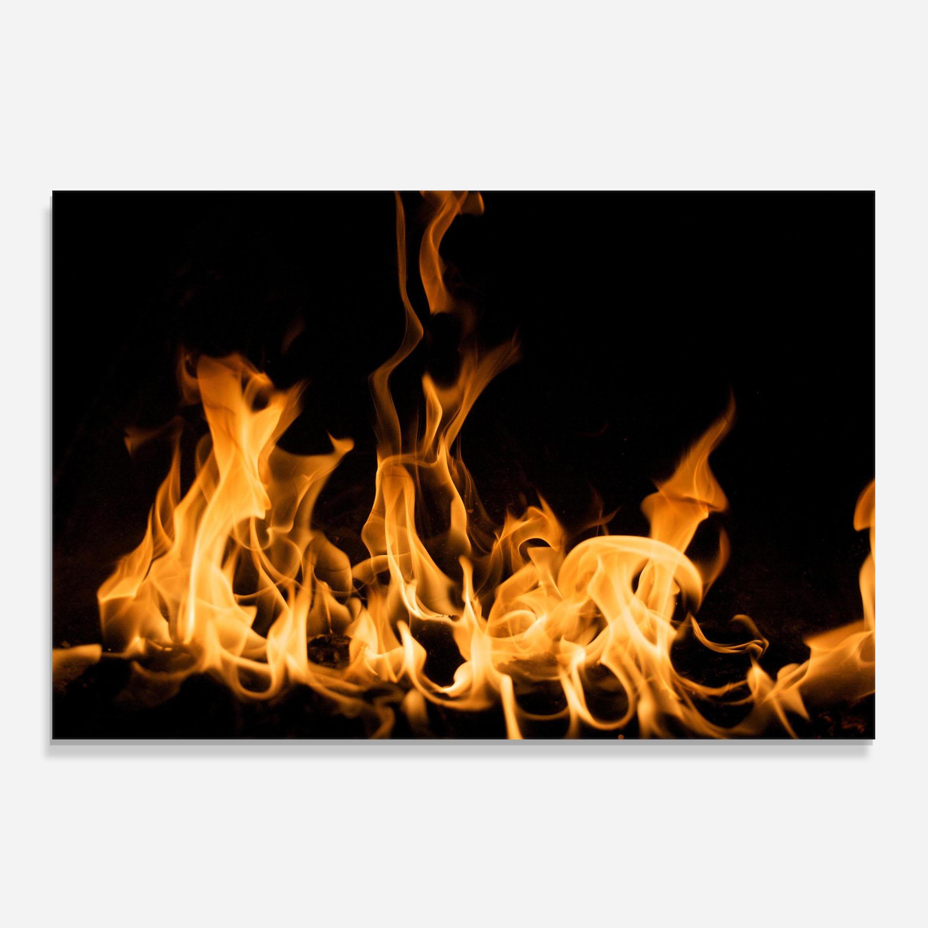 Panou Sticla Bucatarie Bright Flame mockup 0
