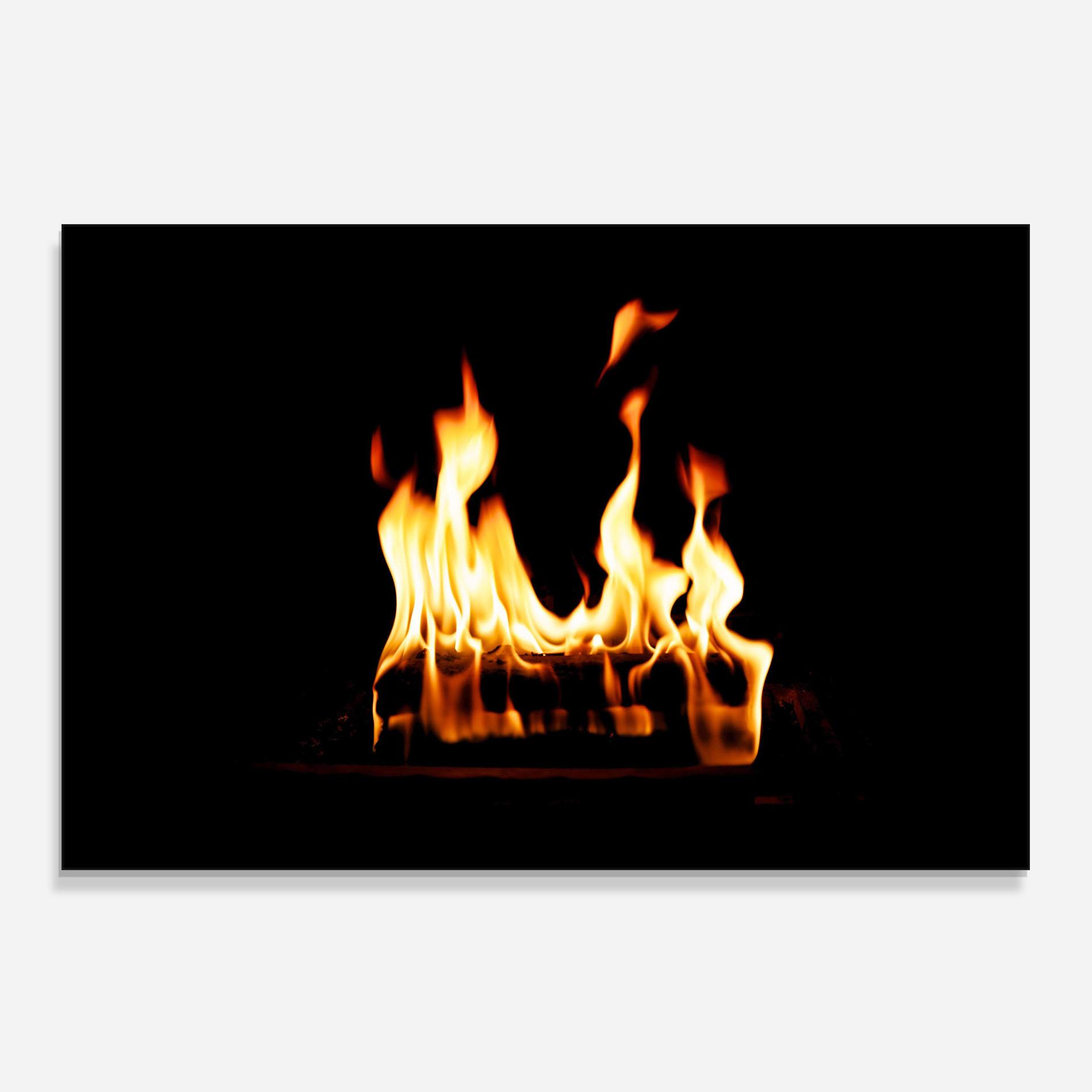 Panou Sticla Bucatarie Calm Fire mockup 0