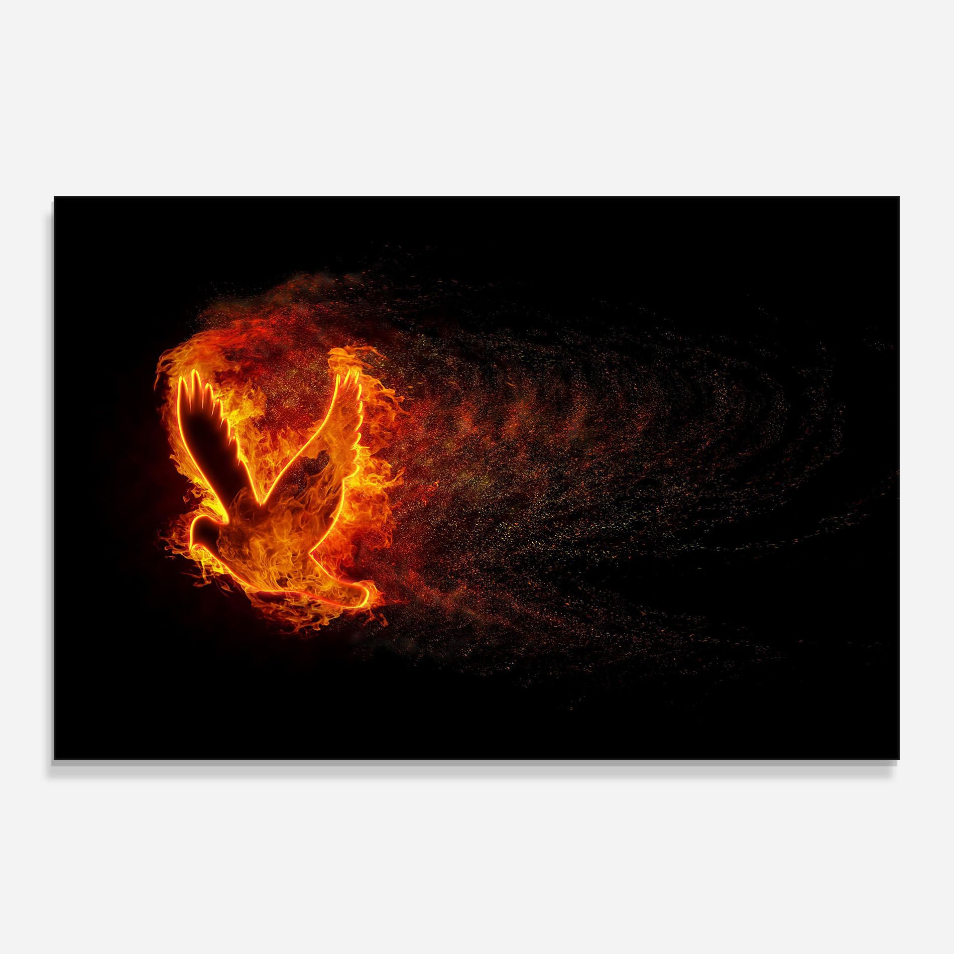 Flames Bird mockup 0