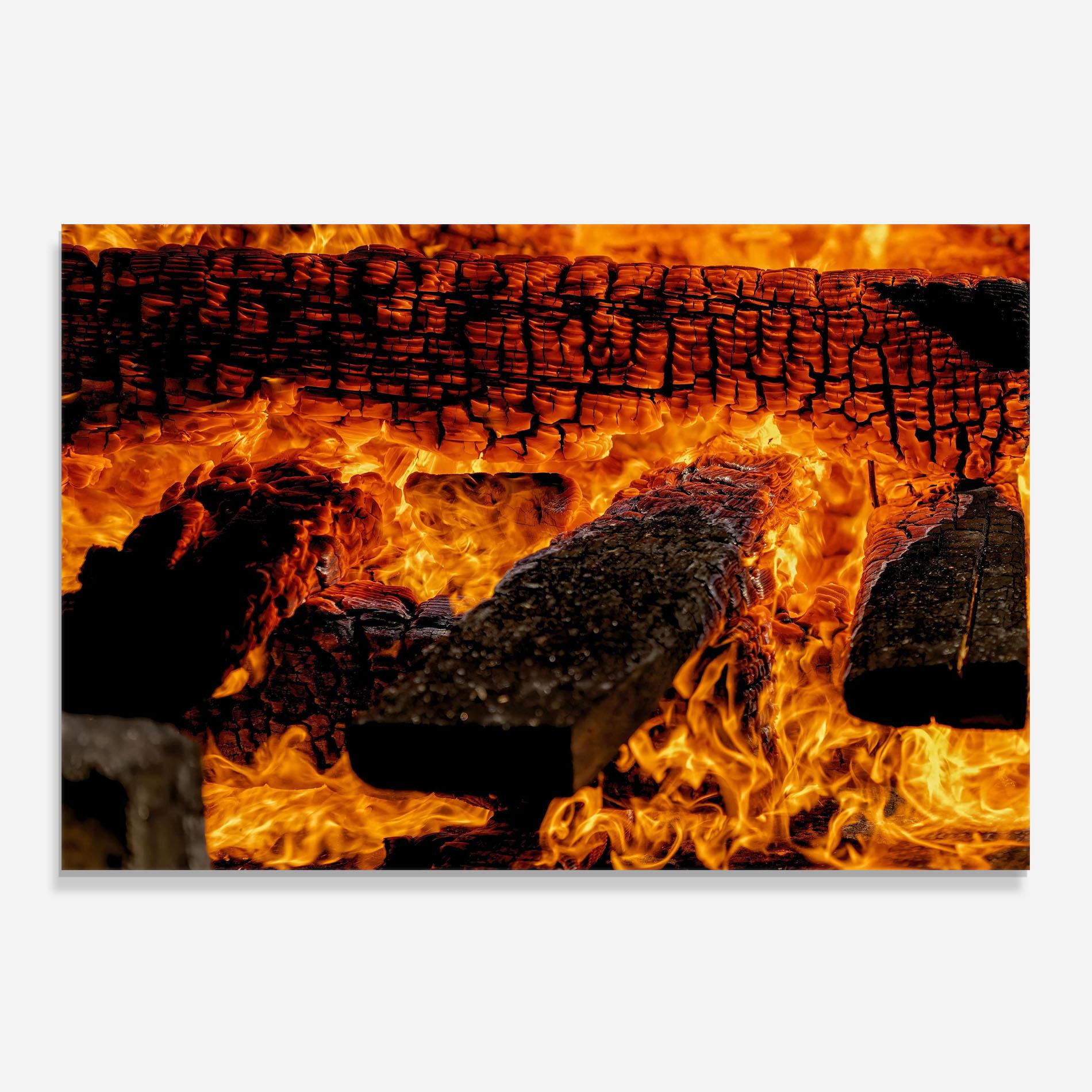 Panou Sticla Bucatarie Inferno Heat mockup 0