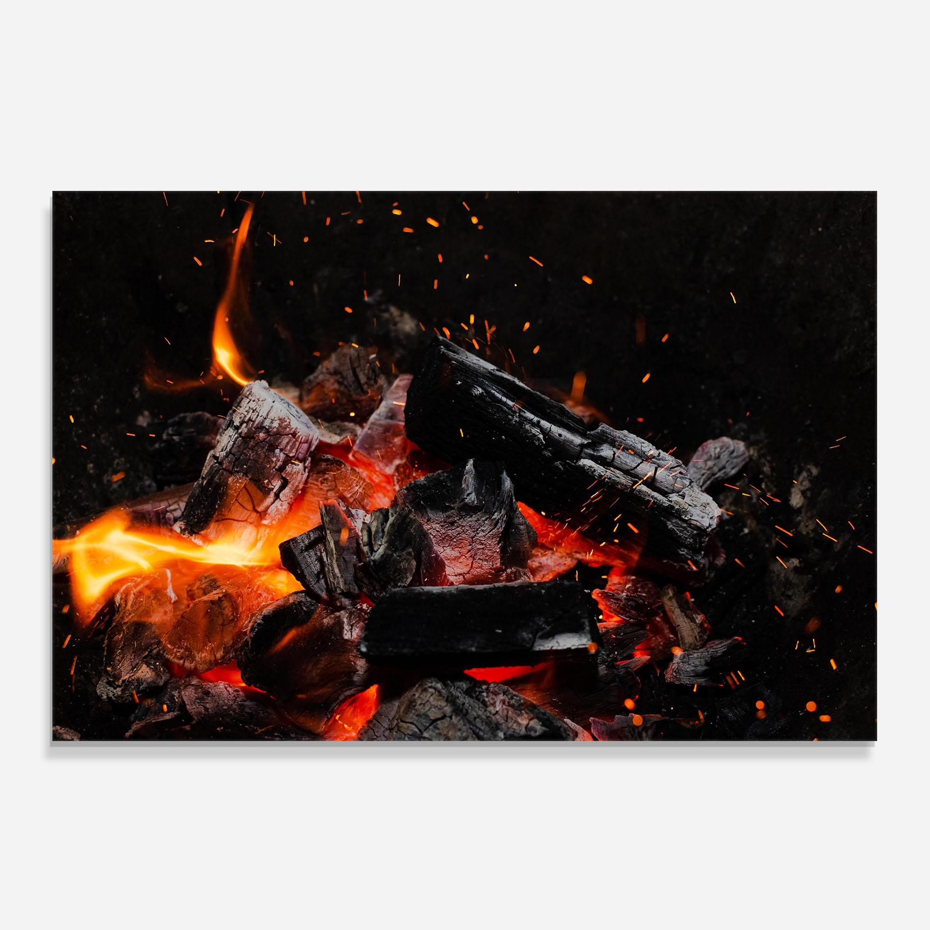 Panou Sticla Bucatarie Inferno Scorch mockup 0