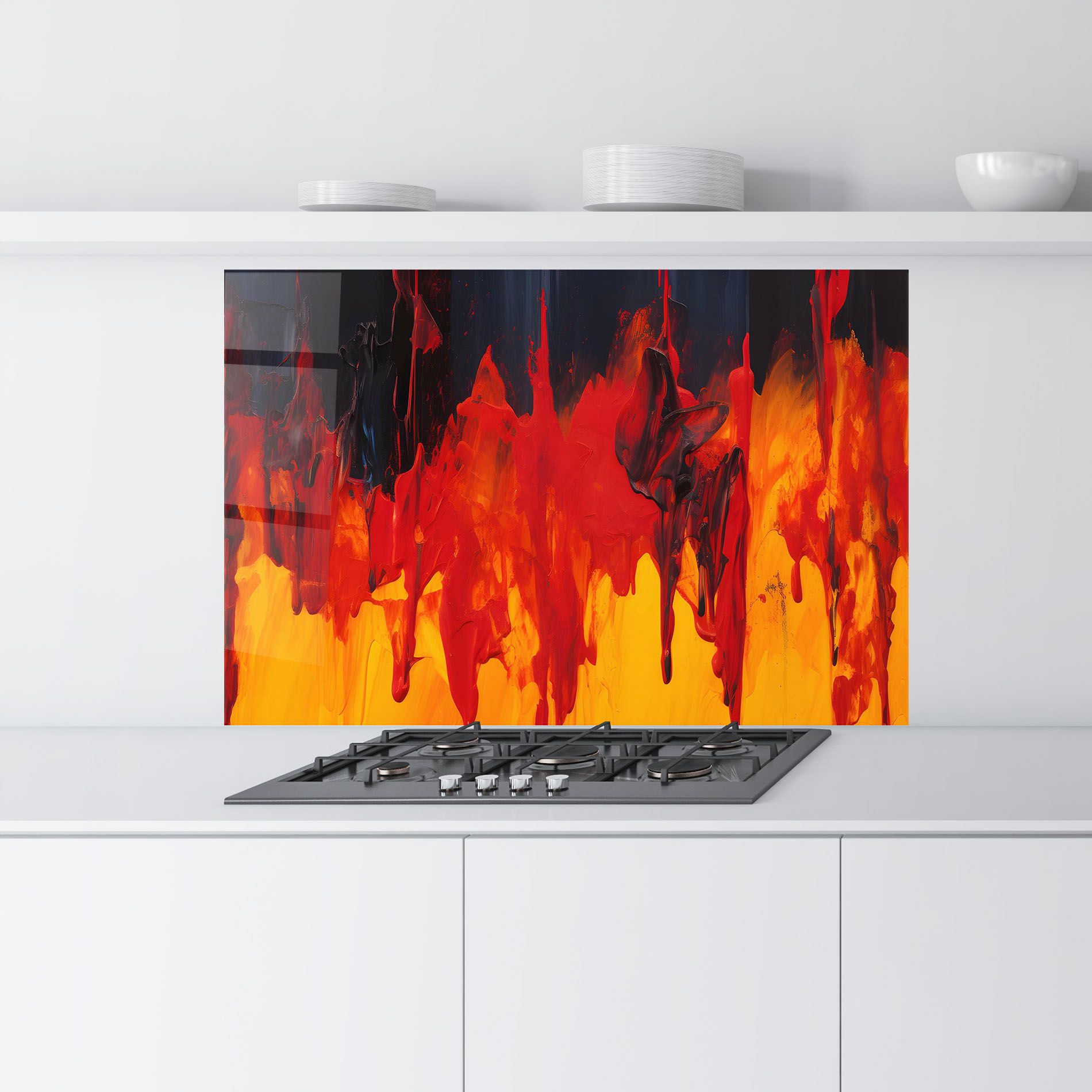 Colorful Fire Art mockup 9