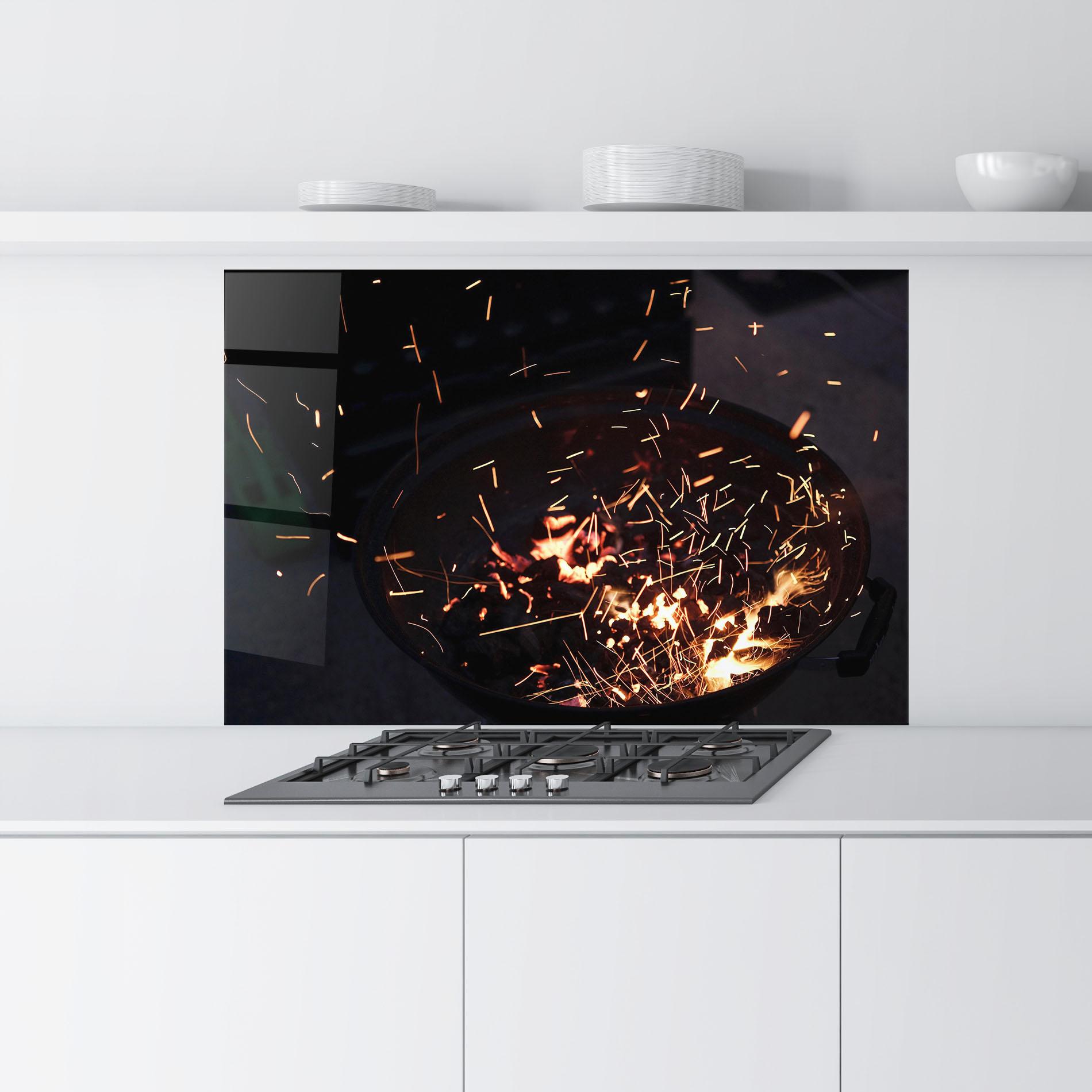 Panou Sticla Bucatarie Fire Little Lights mockup 9