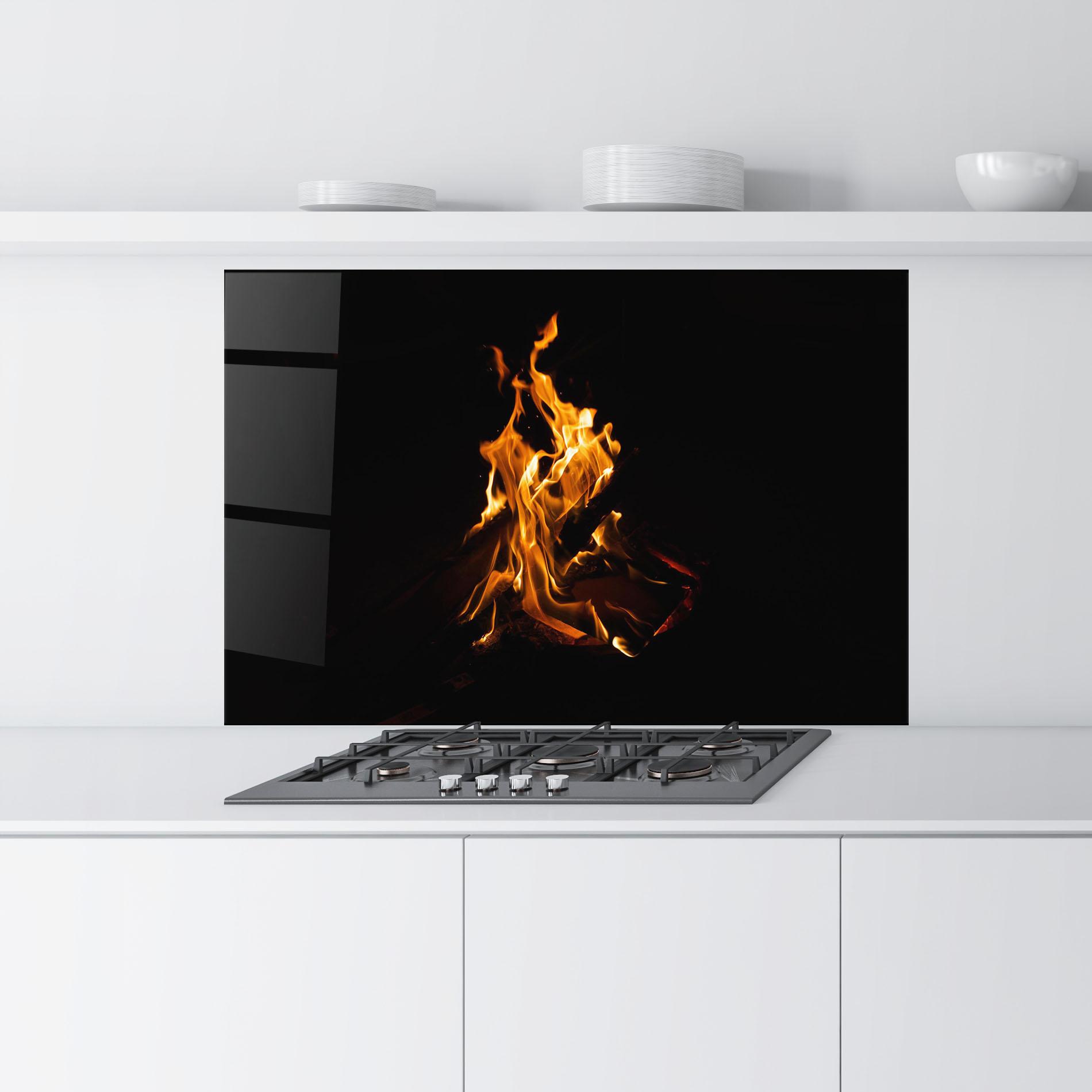 Panou Sticla Bucatarie Fire View mockup 9
