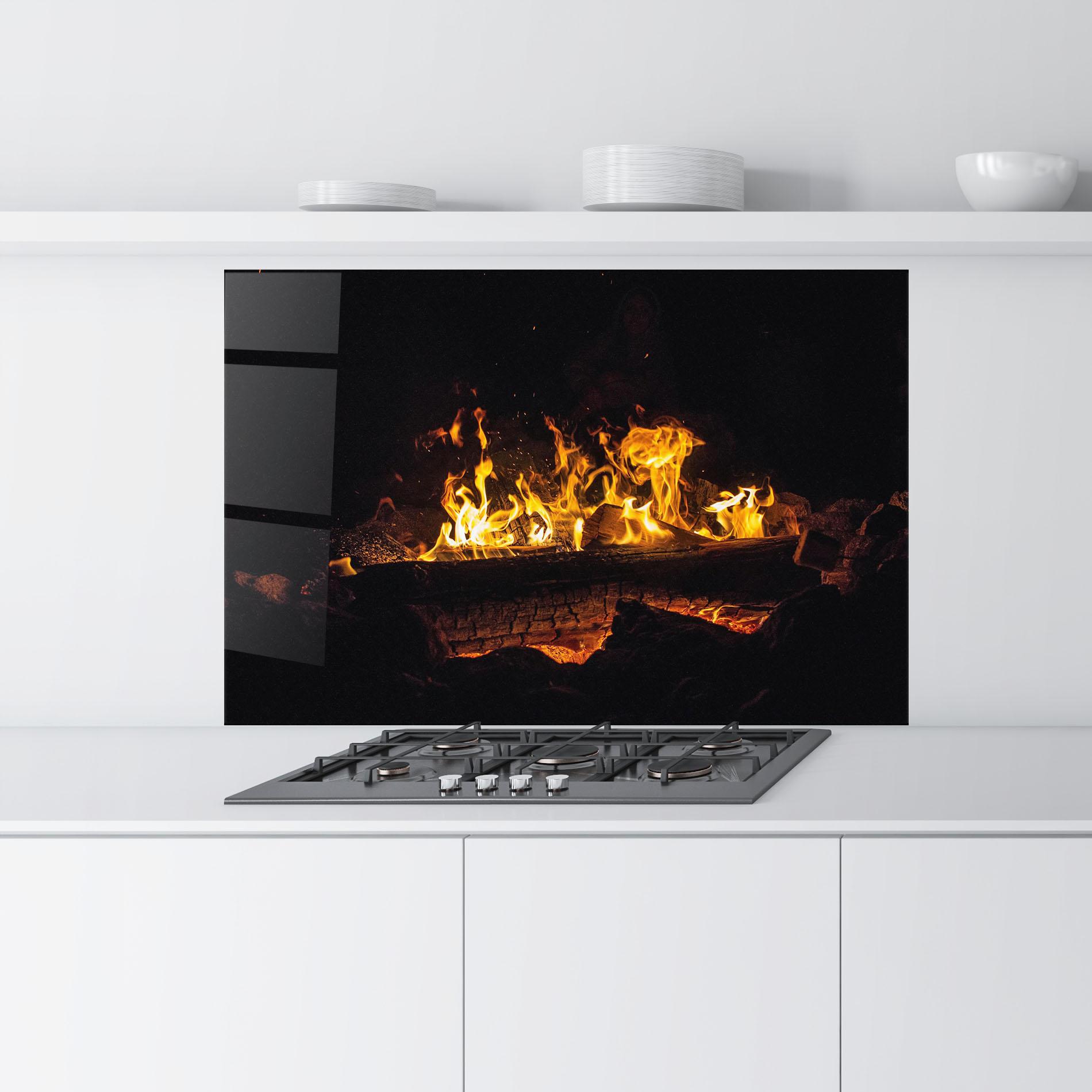 Panou Sticla Bucatarie Fire Wood mockup 9