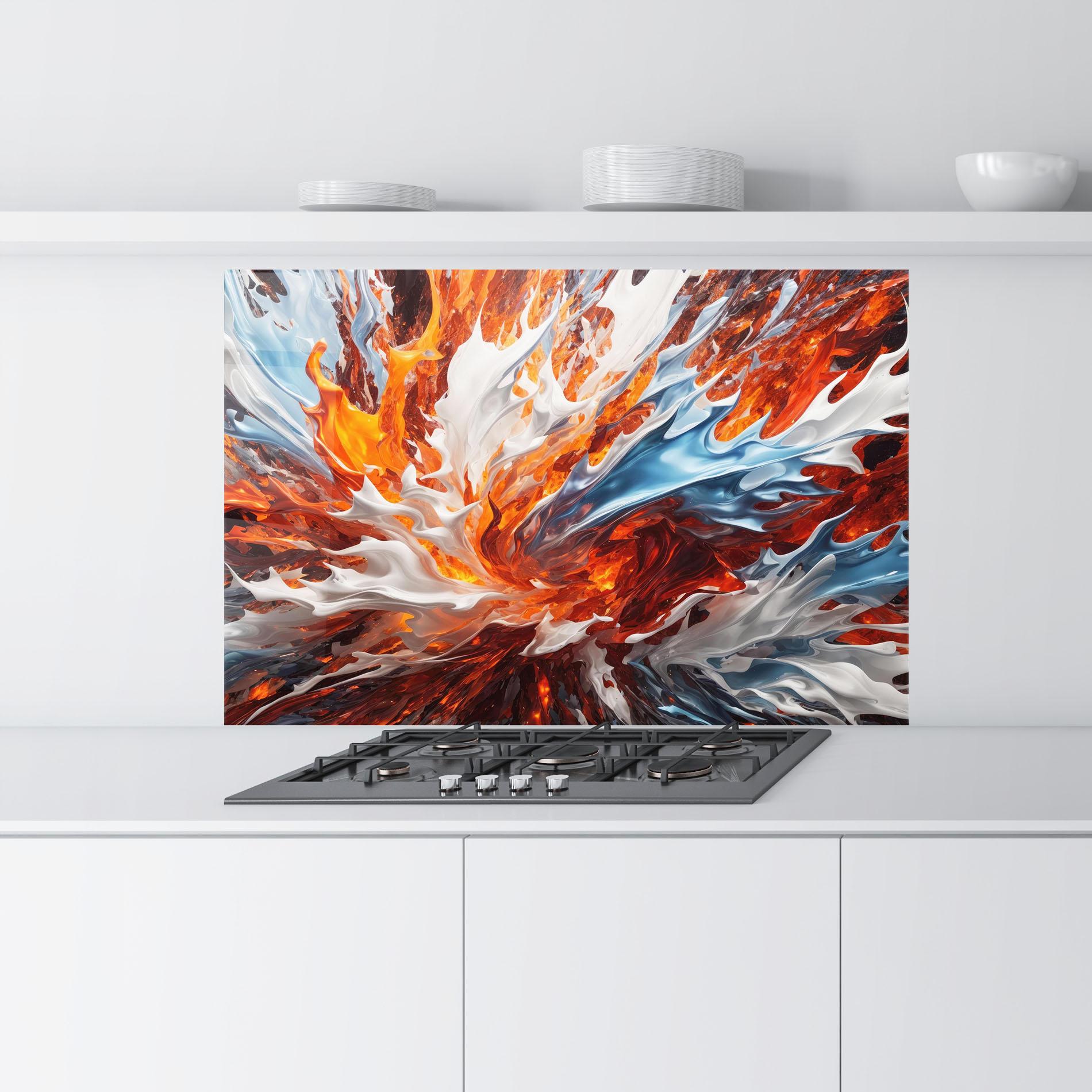 Panou Sticla Bucatarie Flame Rase mockup 9