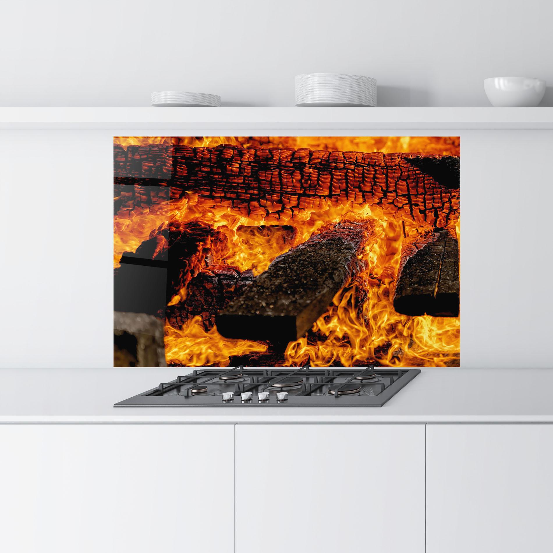 Panou Sticla Bucatarie Inferno Heat mockup 9