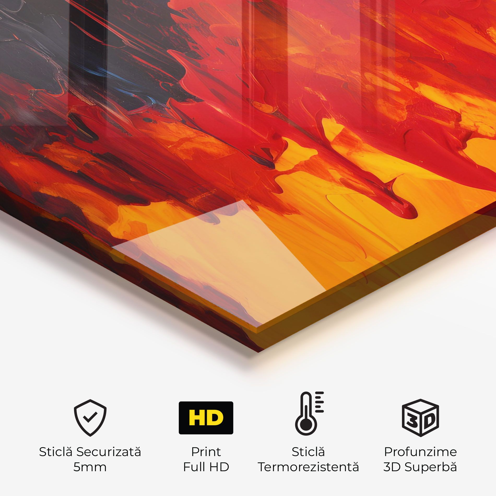 Colorful Fire Art mockup 2