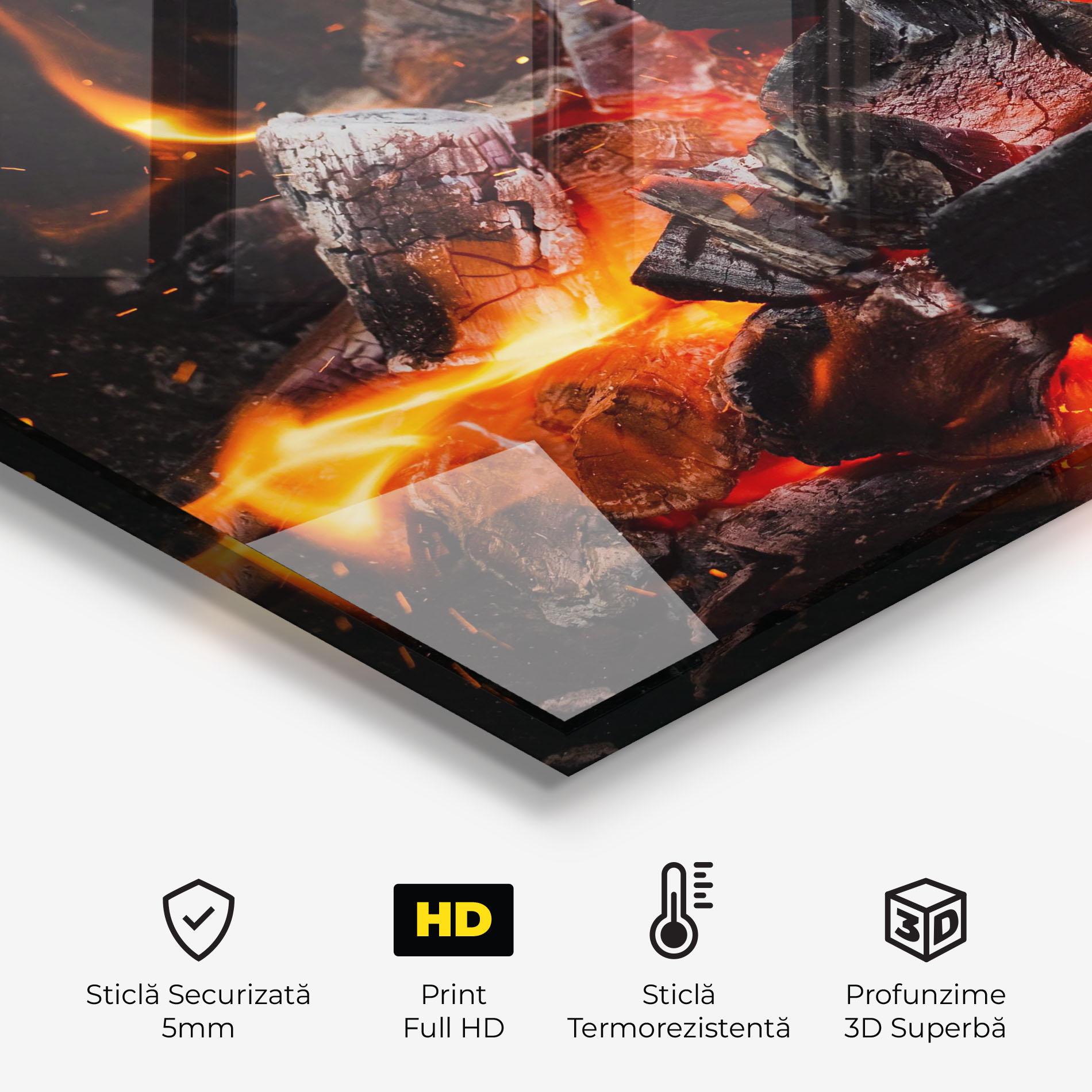 Panou Sticla Bucatarie Inferno Scorch mockup 2