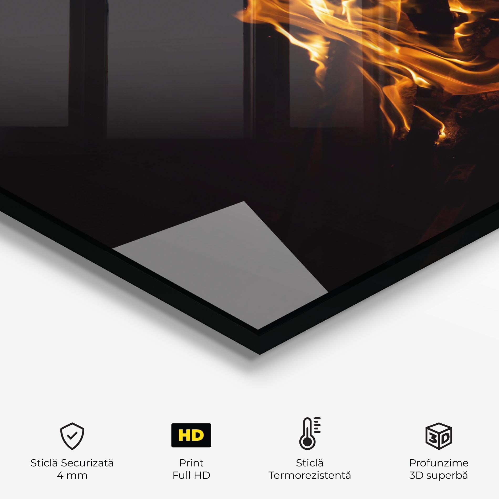 Panou Sticla Bucatarie Fire View mockup 2