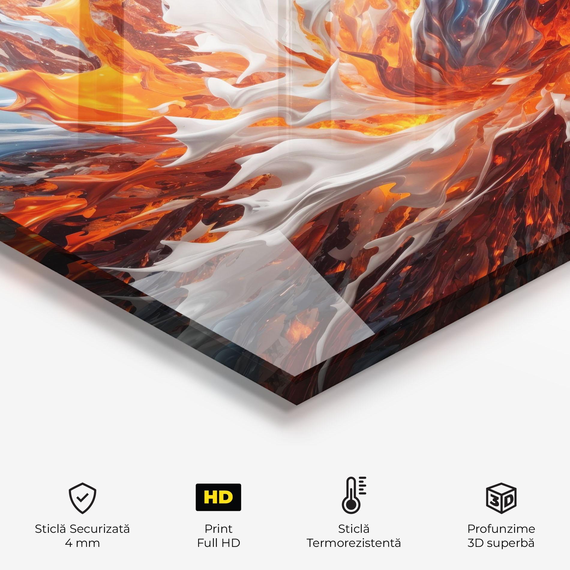 Panou Sticla Bucatarie Flame Rase mockup 2