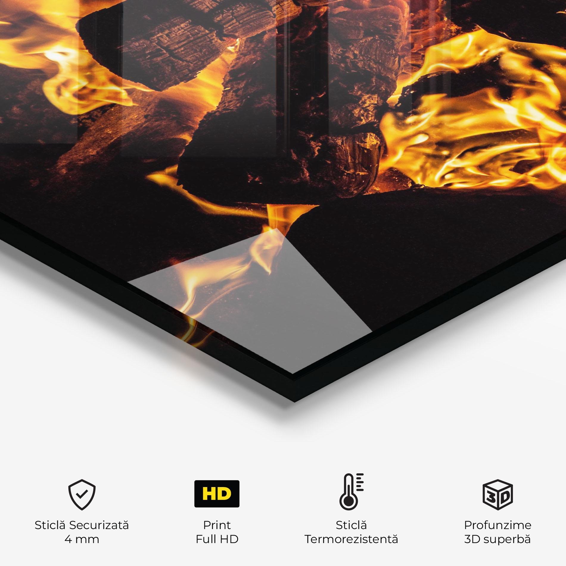 Panou Sticla Bucatarie Incandescent Heat mockup 2
