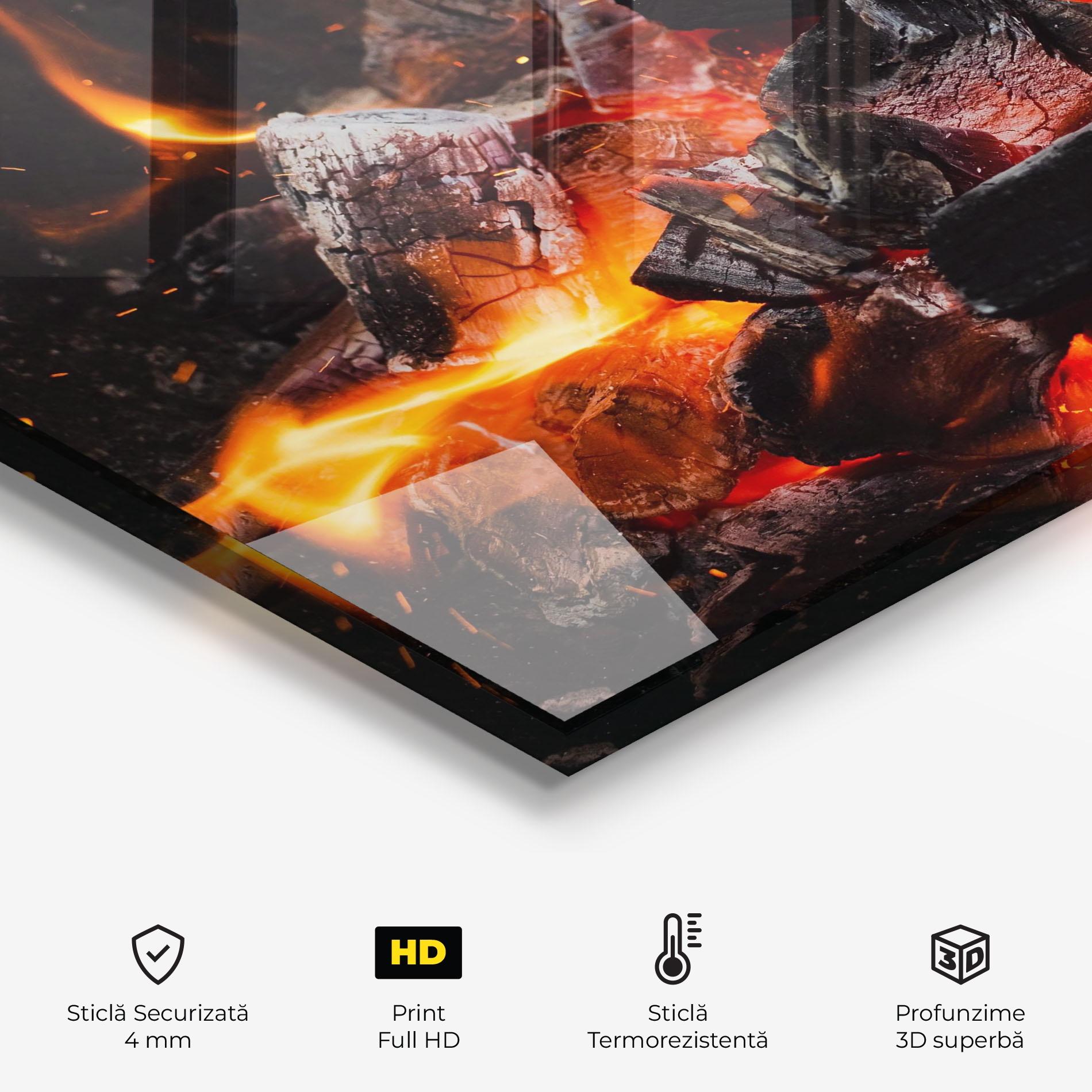 Panou Sticla Bucatarie Inferno Scorch mockup 2