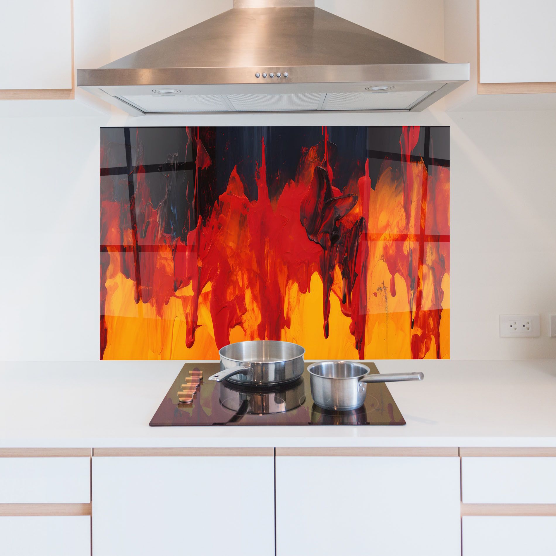 Colorful Fire Art mockup 5