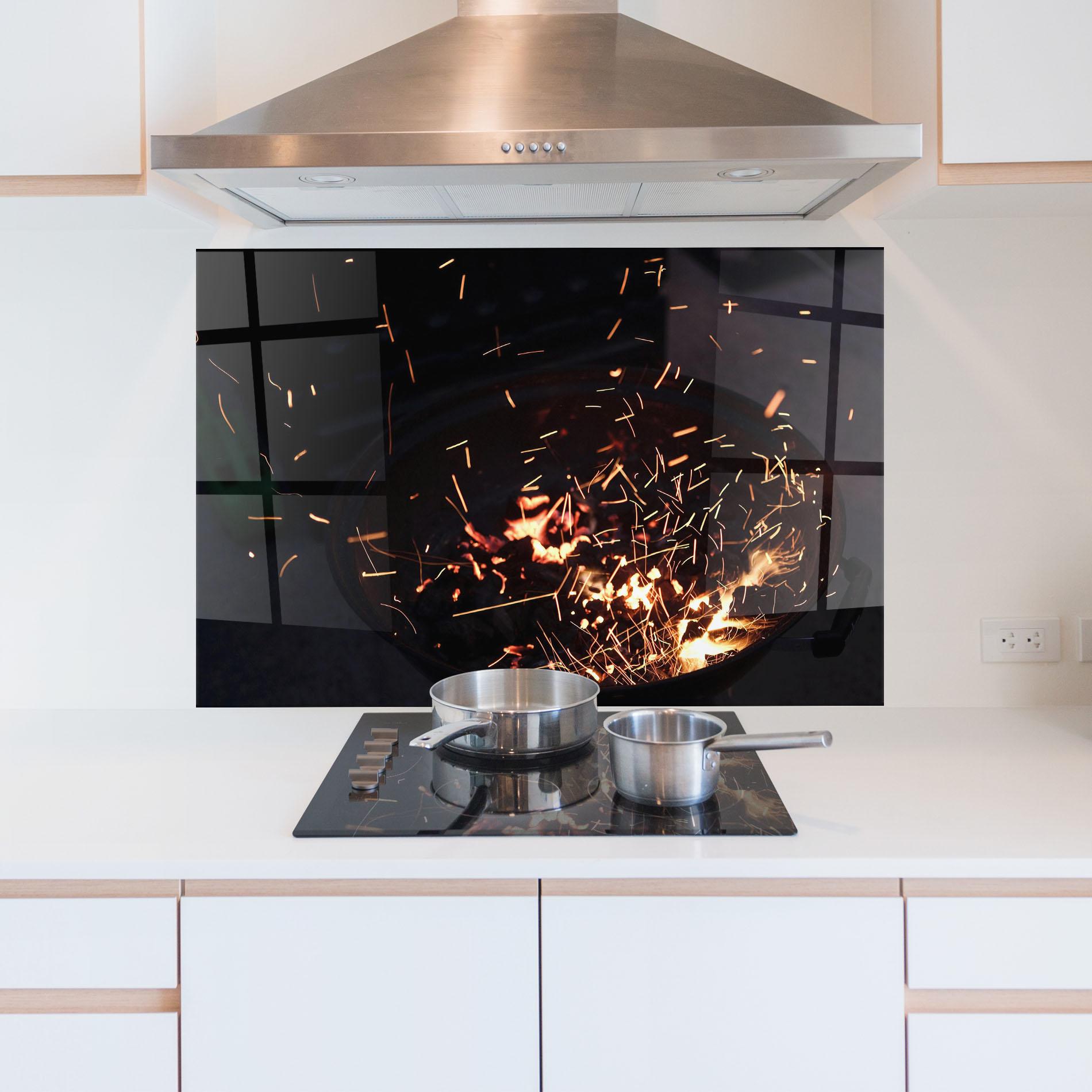 Panou Sticla Bucatarie Fire Little Lights mockup 5