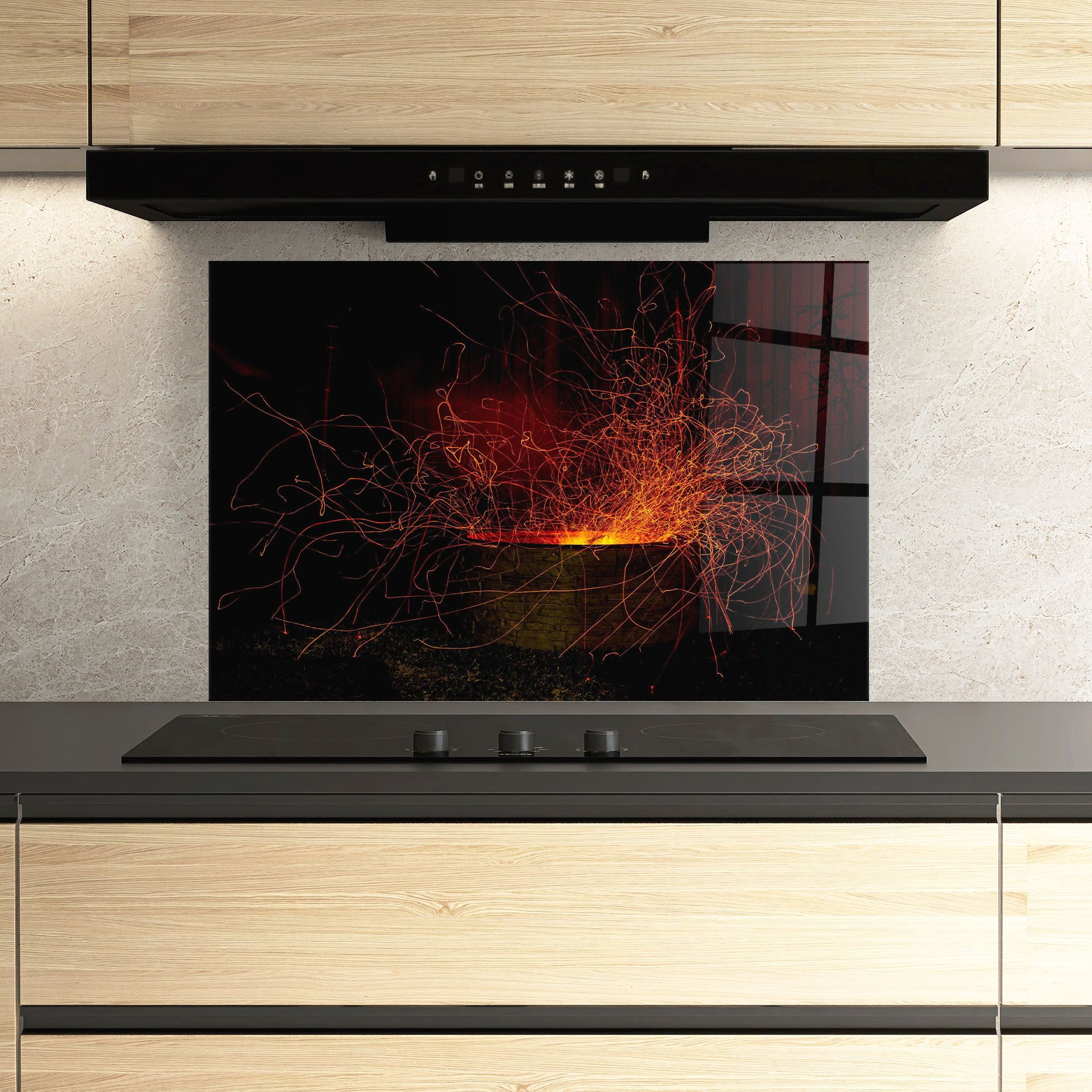 Fire Drawing Effect mockup 3