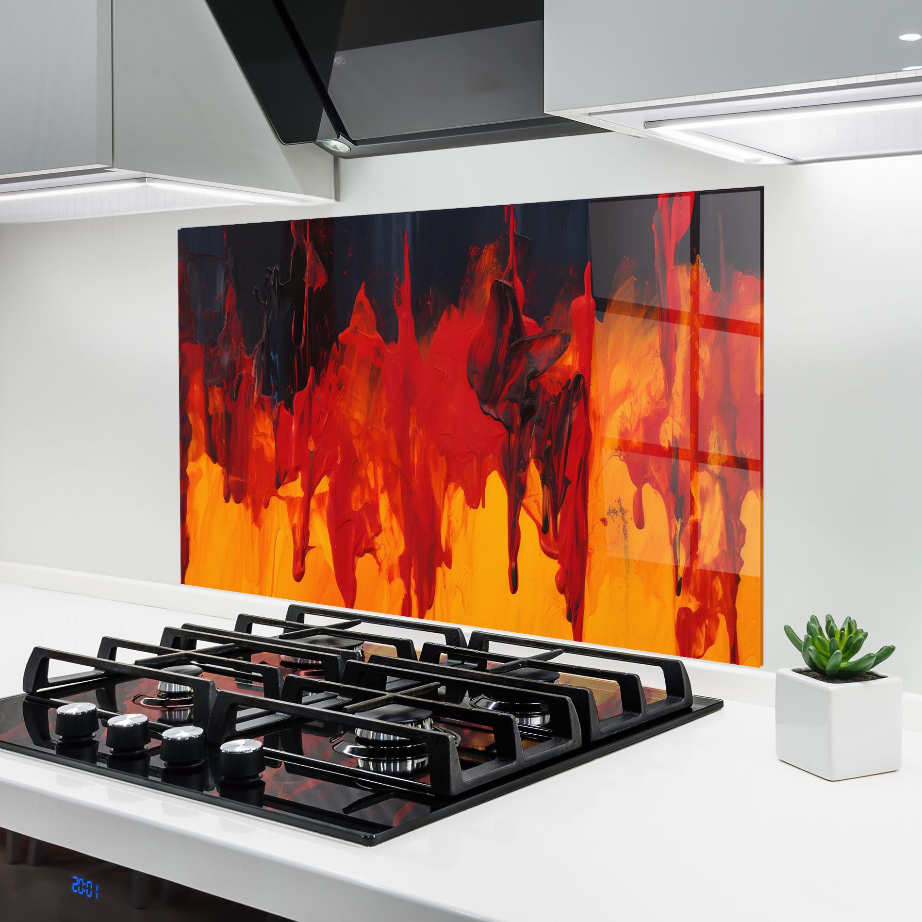 Colorful Fire Art mockup 6