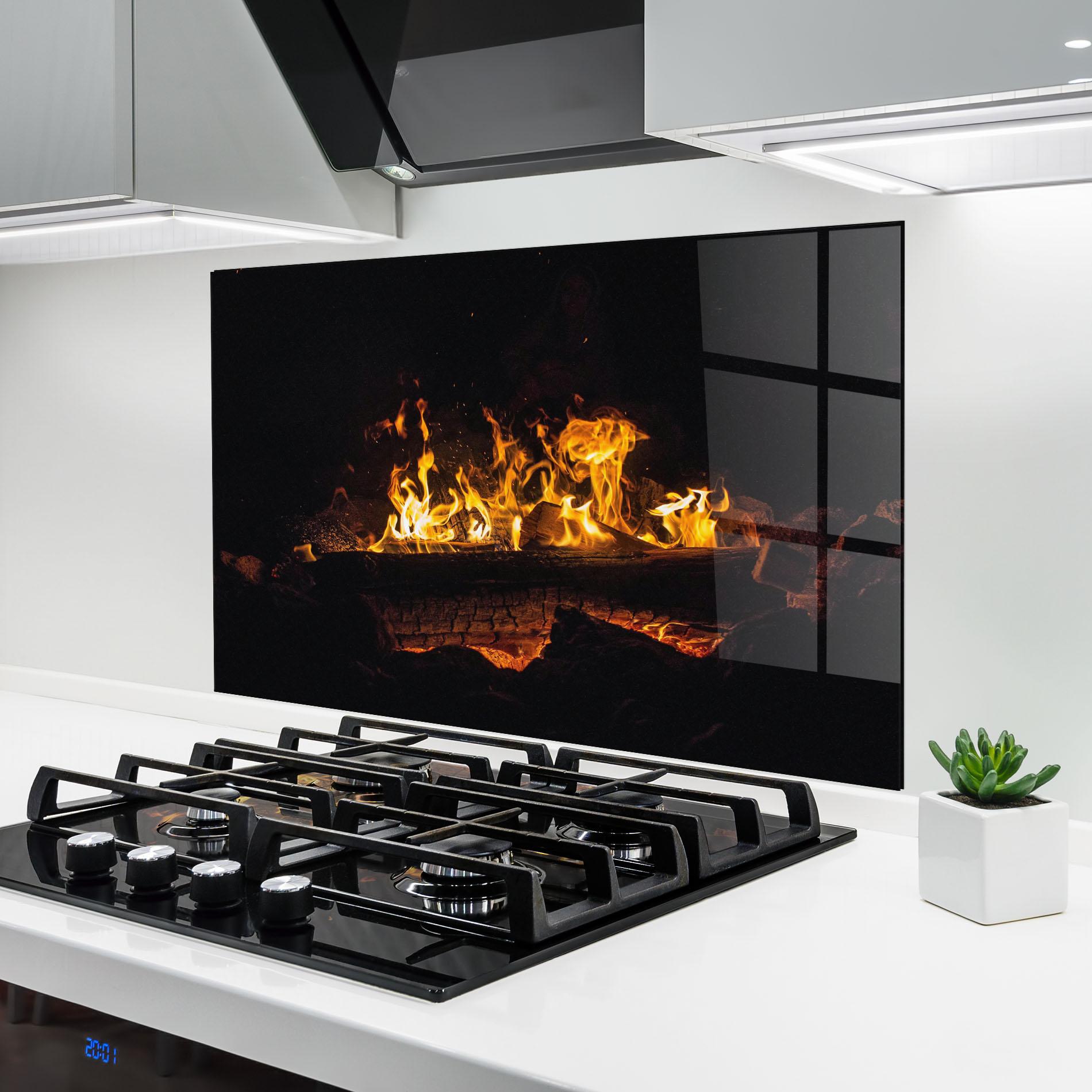 Panou Sticla Bucatarie Fire Wood mockup 6